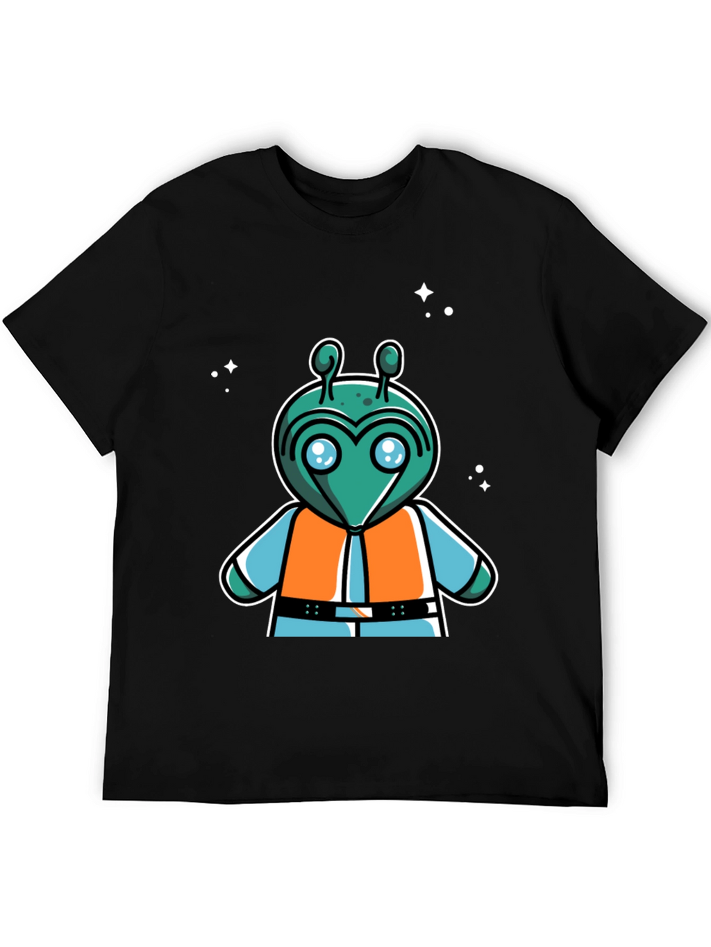 Retro Alien Cartoon Graphic T-Shirt