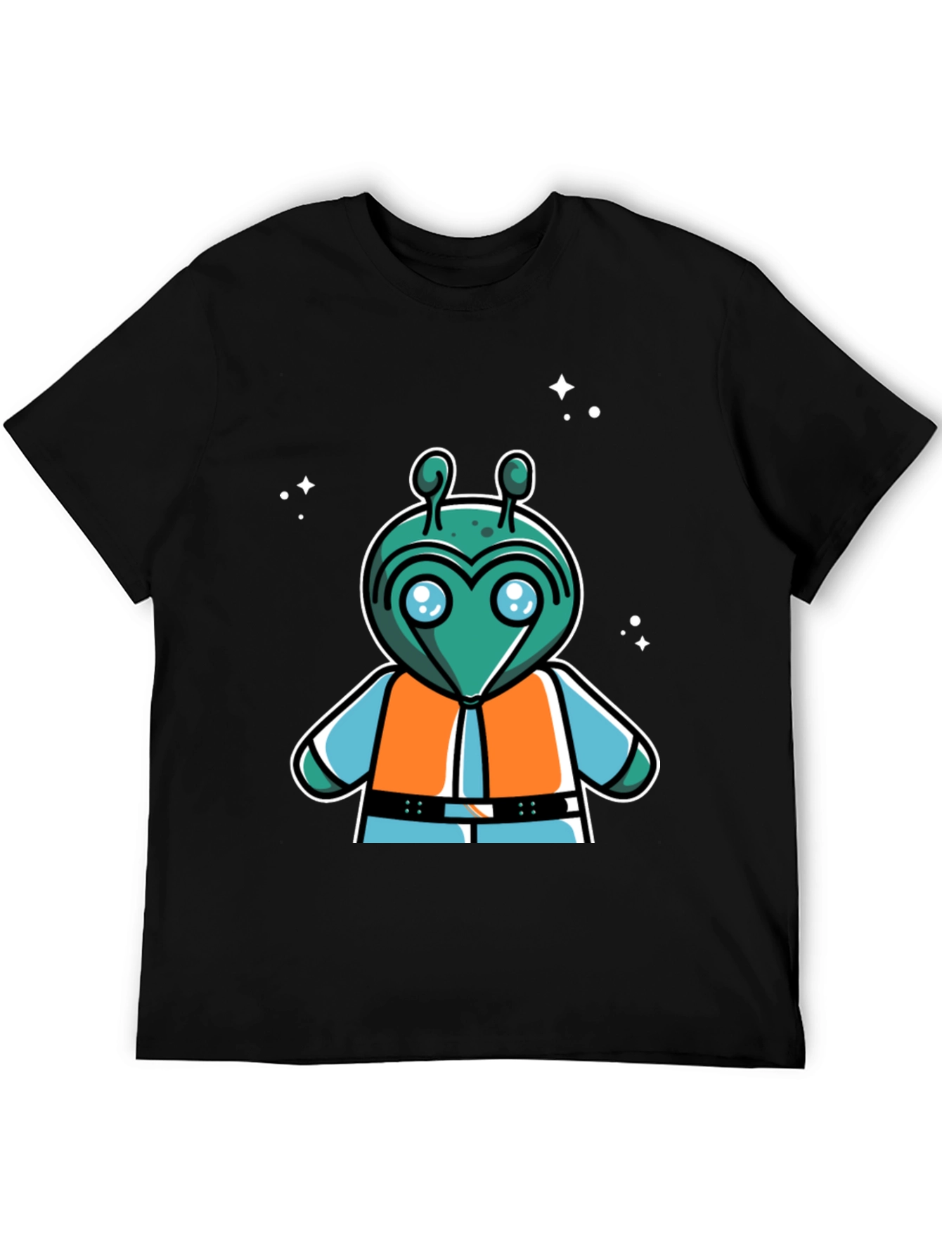 Retro Alien Cartoon Graphic T-Shirt