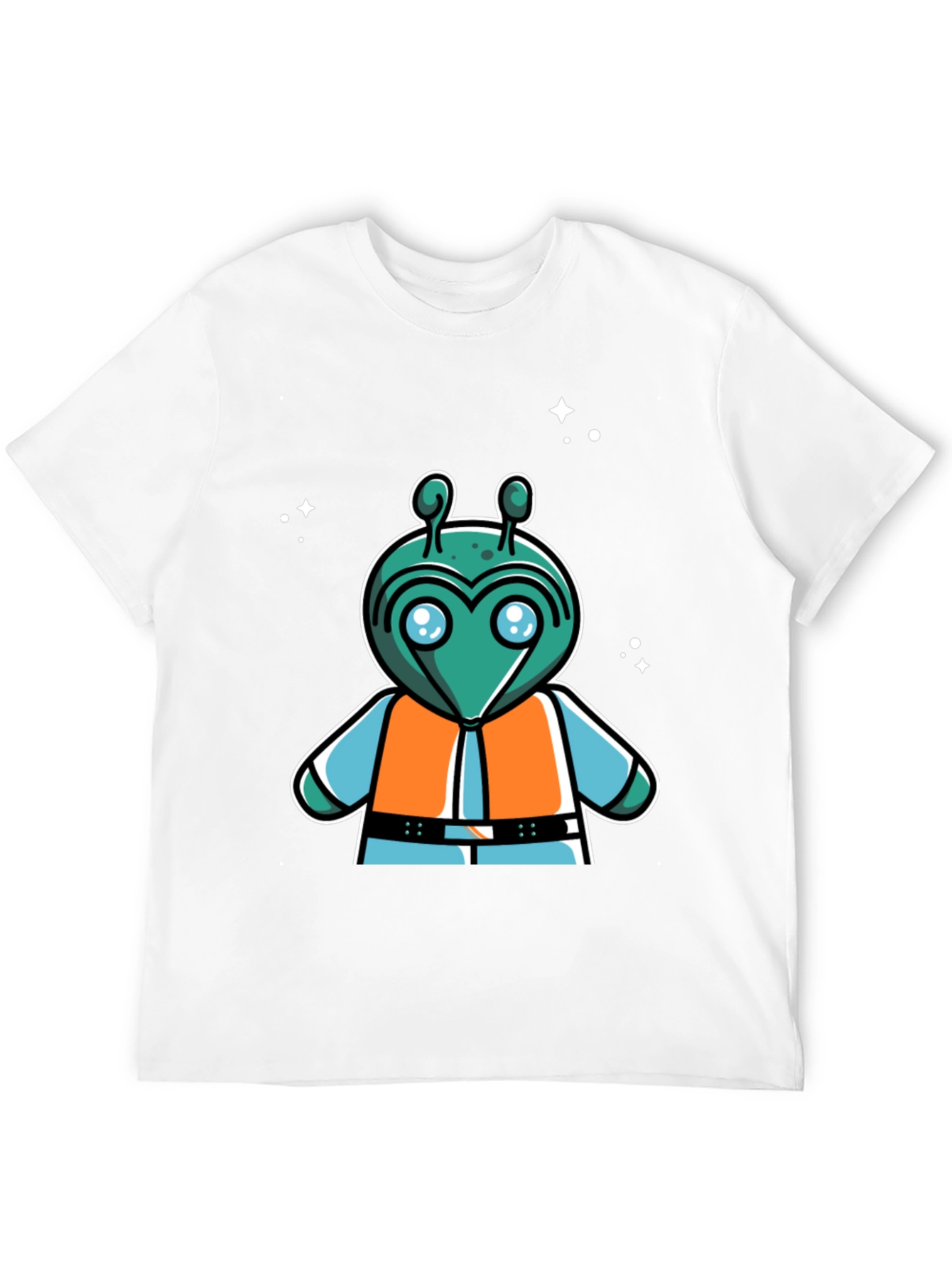 Retro Alien Cartoon Graphic T-Shirt