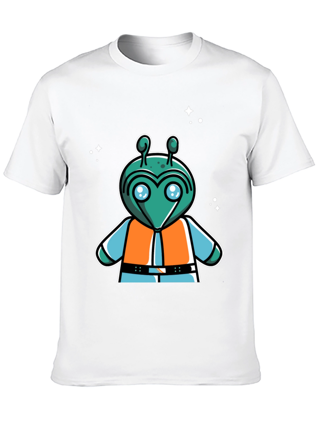 Retro Alien Cartoon Graphic T-Shirt