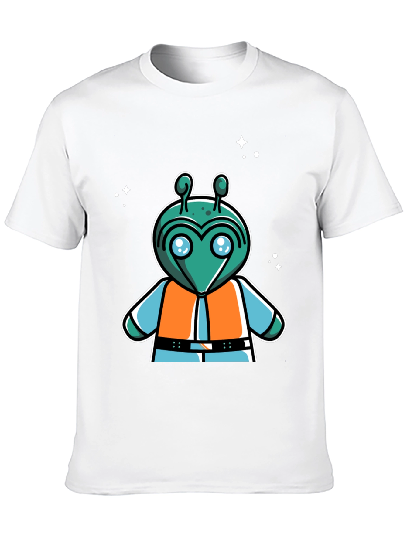 Retro Alien Cartoon Graphic T-Shirt