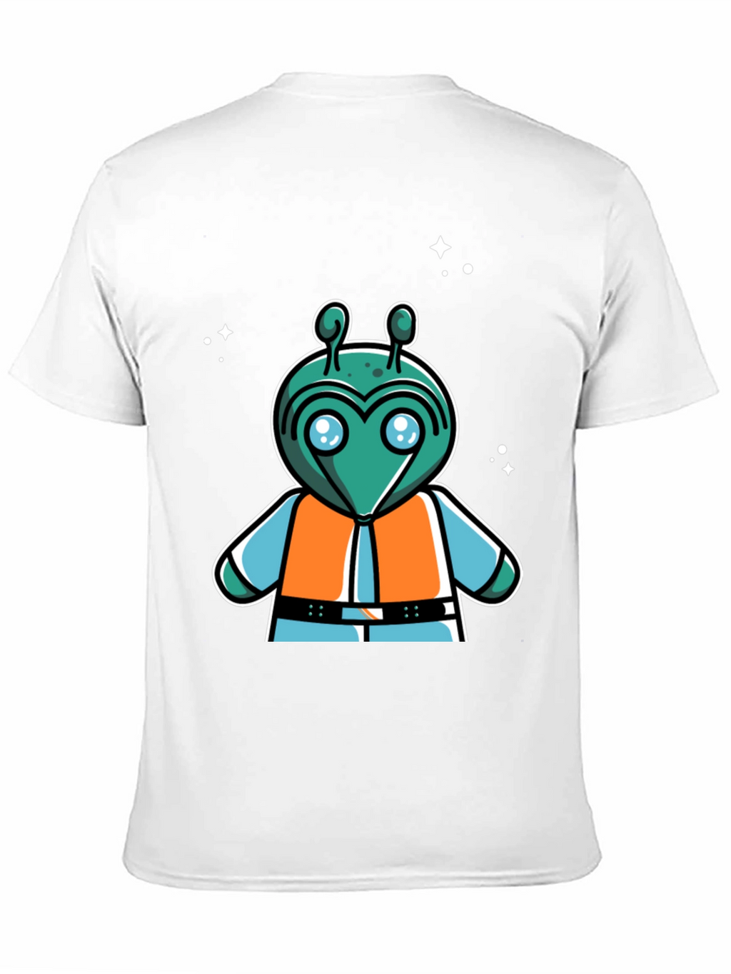 Retro Alien Cartoon Graphic T-Shirt