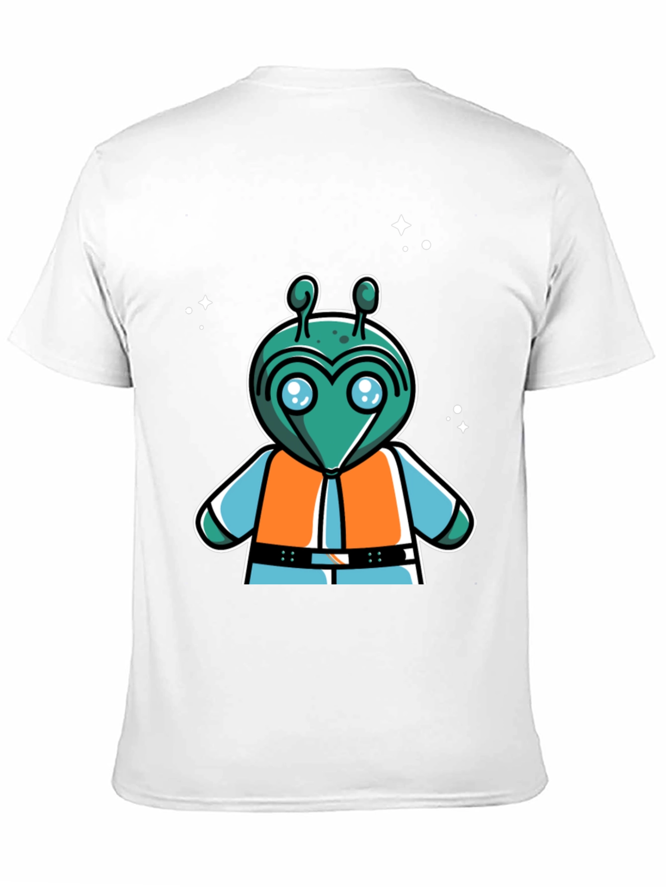 Retro Alien Cartoon Graphic T-Shirt