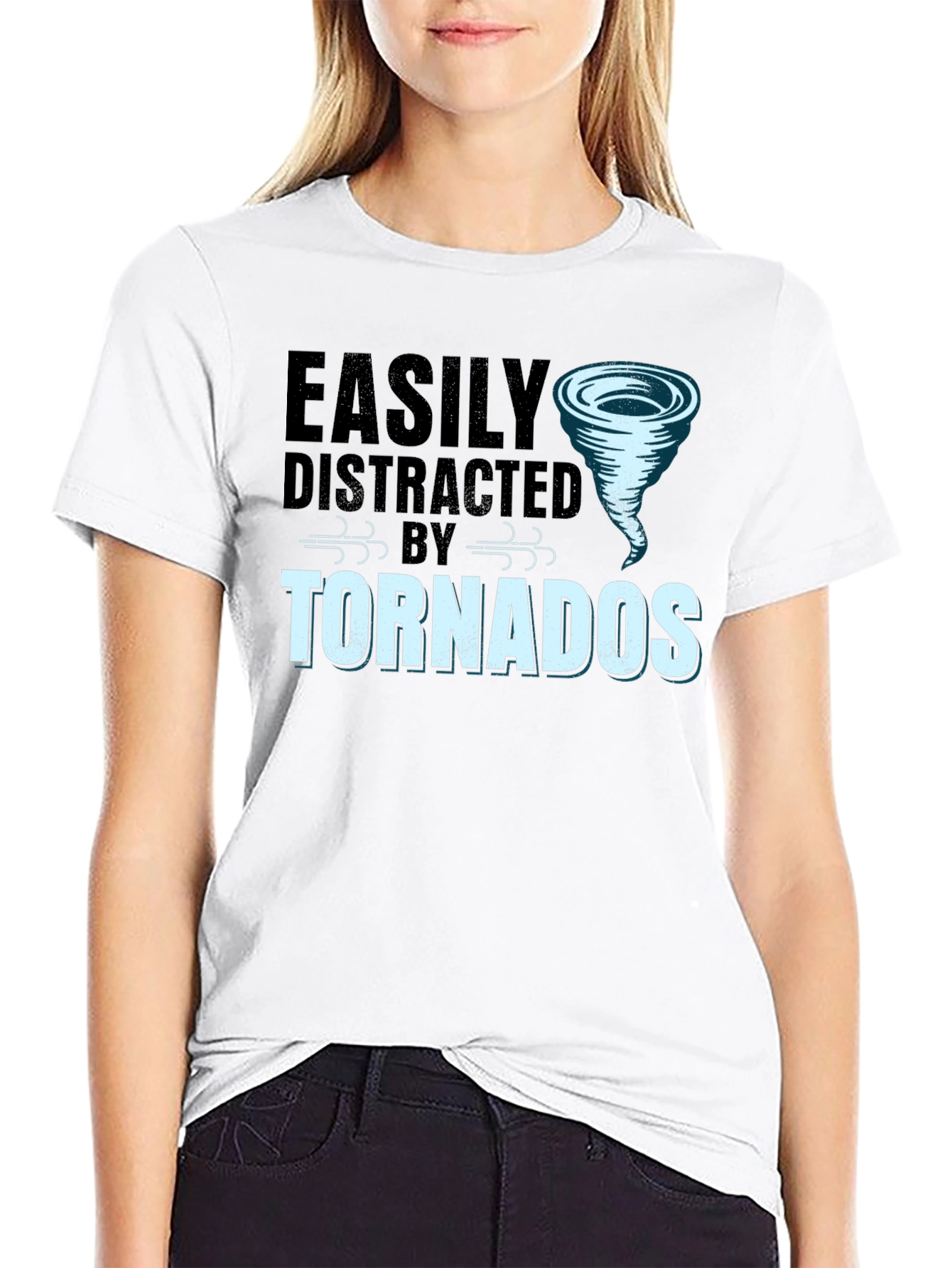 Easily Distracted By Tornadoes Graphic T-Shirt