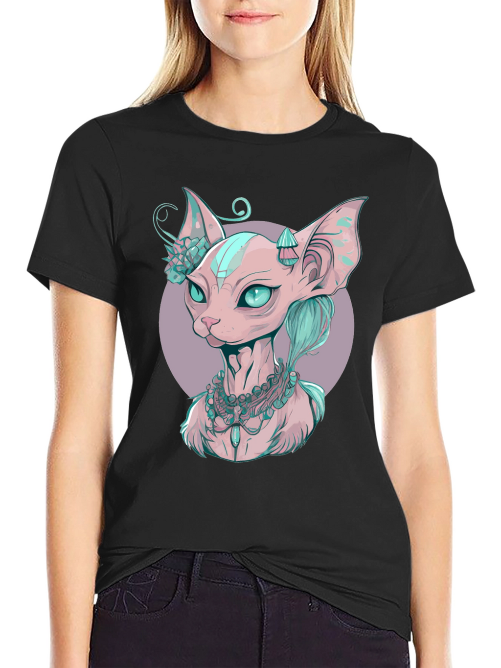 Sphynx Cat Portrait T-Shirt