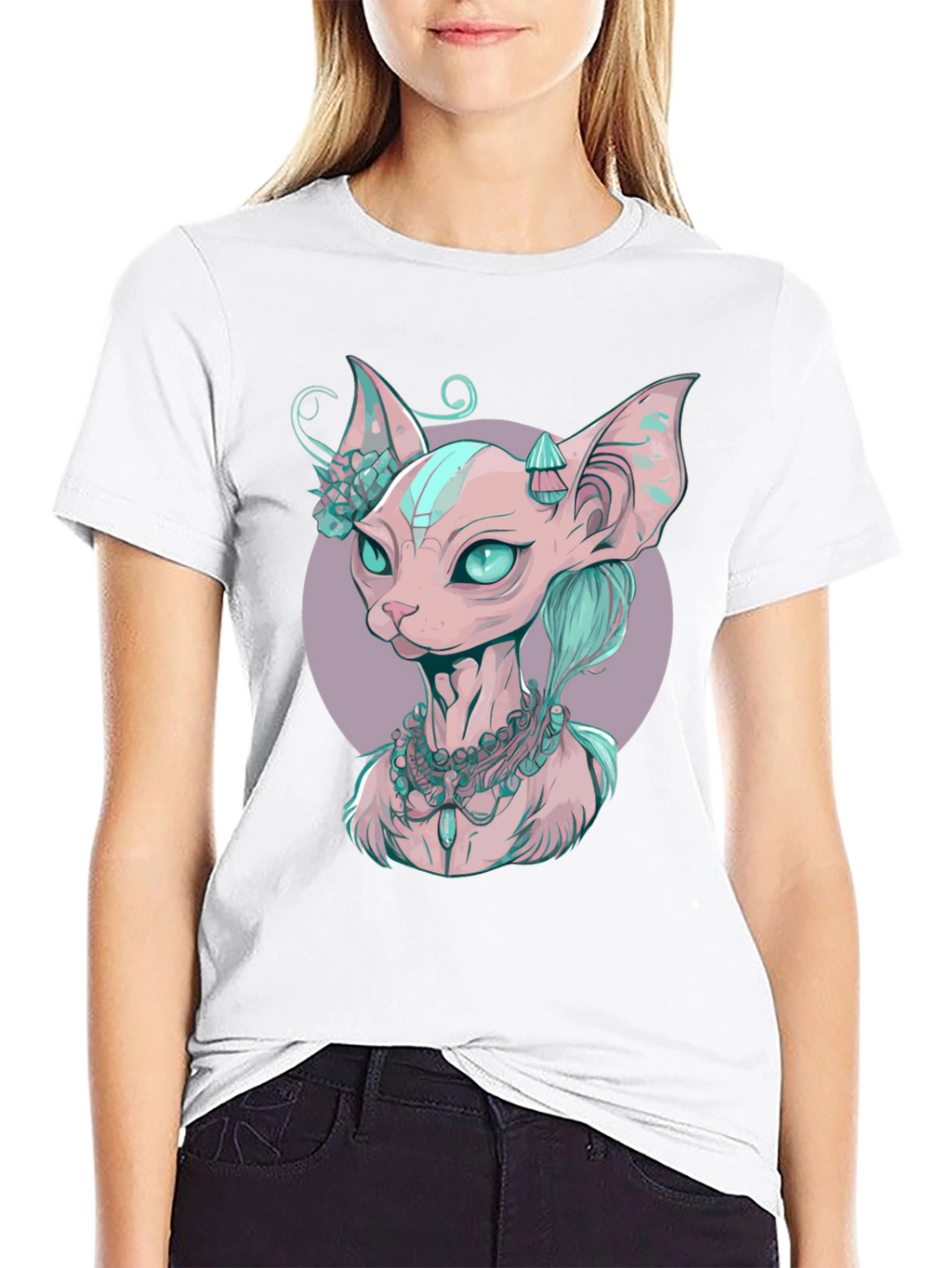 Sphynx Cat Portrait T-Shirt