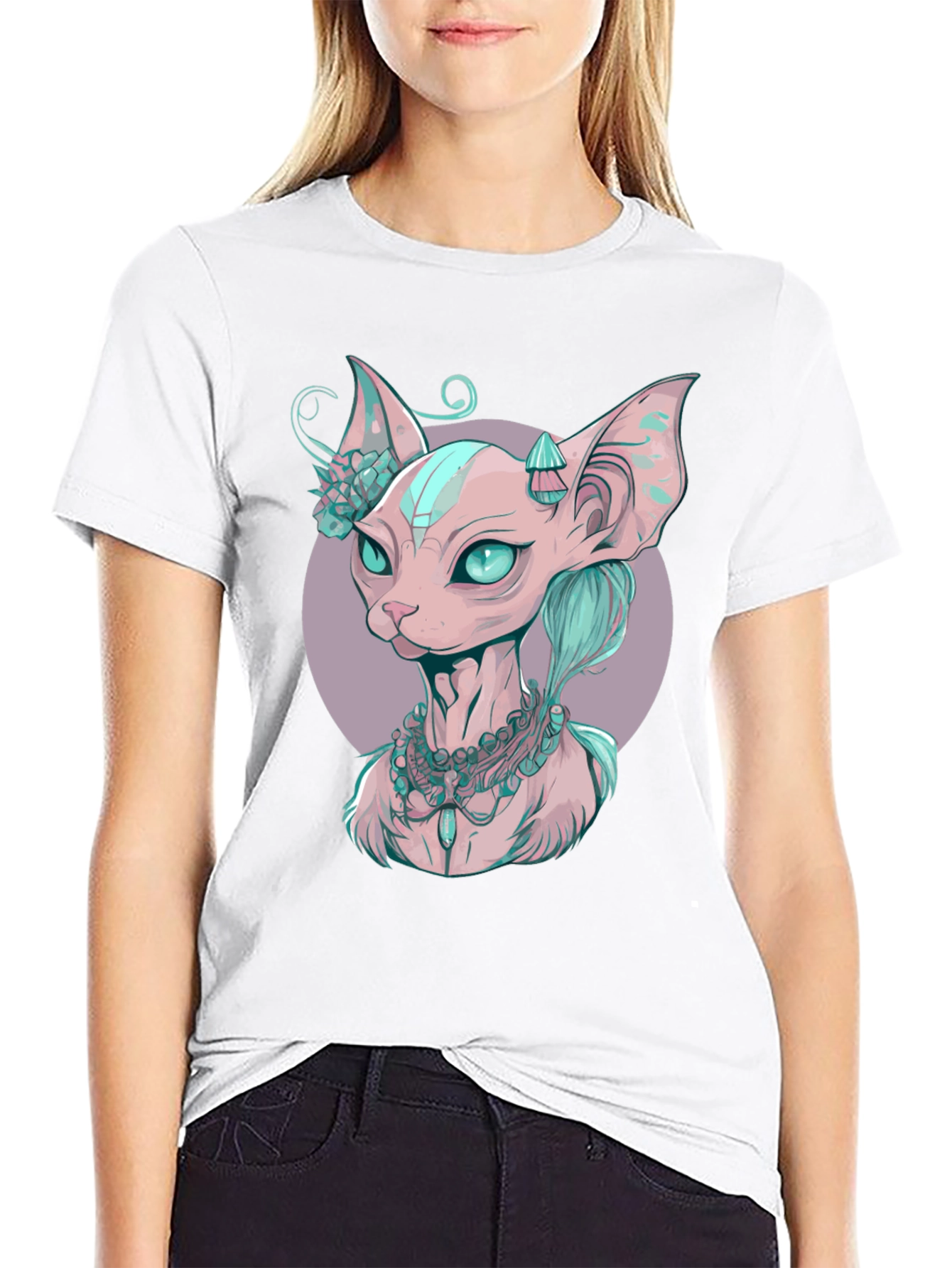 Sphynx Cat Portrait T-Shirt
