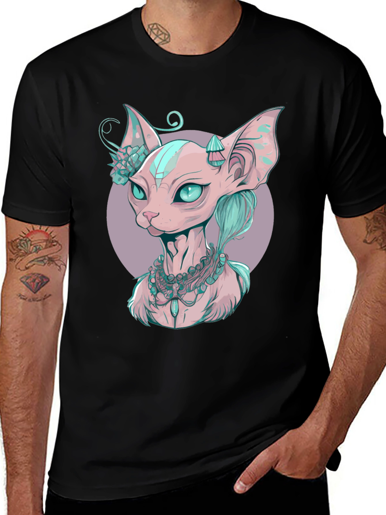 Sphynx Cat Portrait T-Shirt