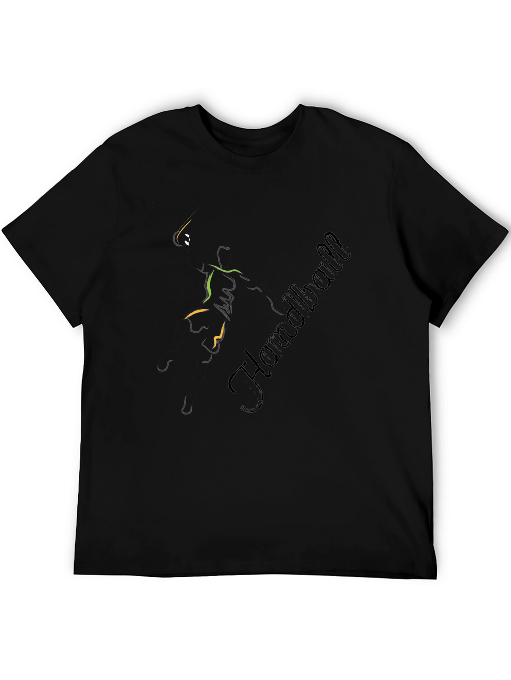 Handball Player Graphic T-Shirt - Sportswear Tee
