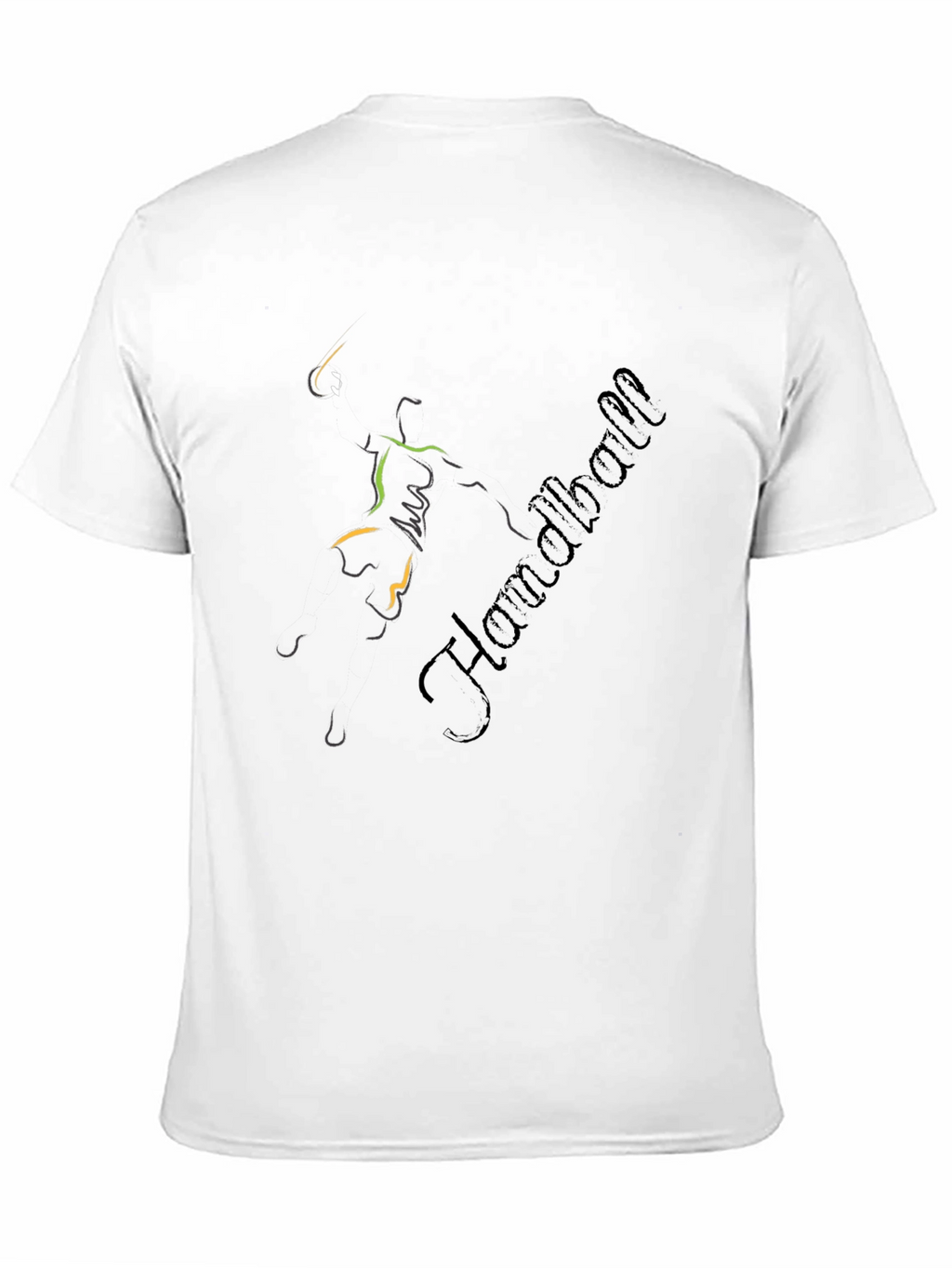 Handball Player Graphic T-Shirt - Sportswear Tee