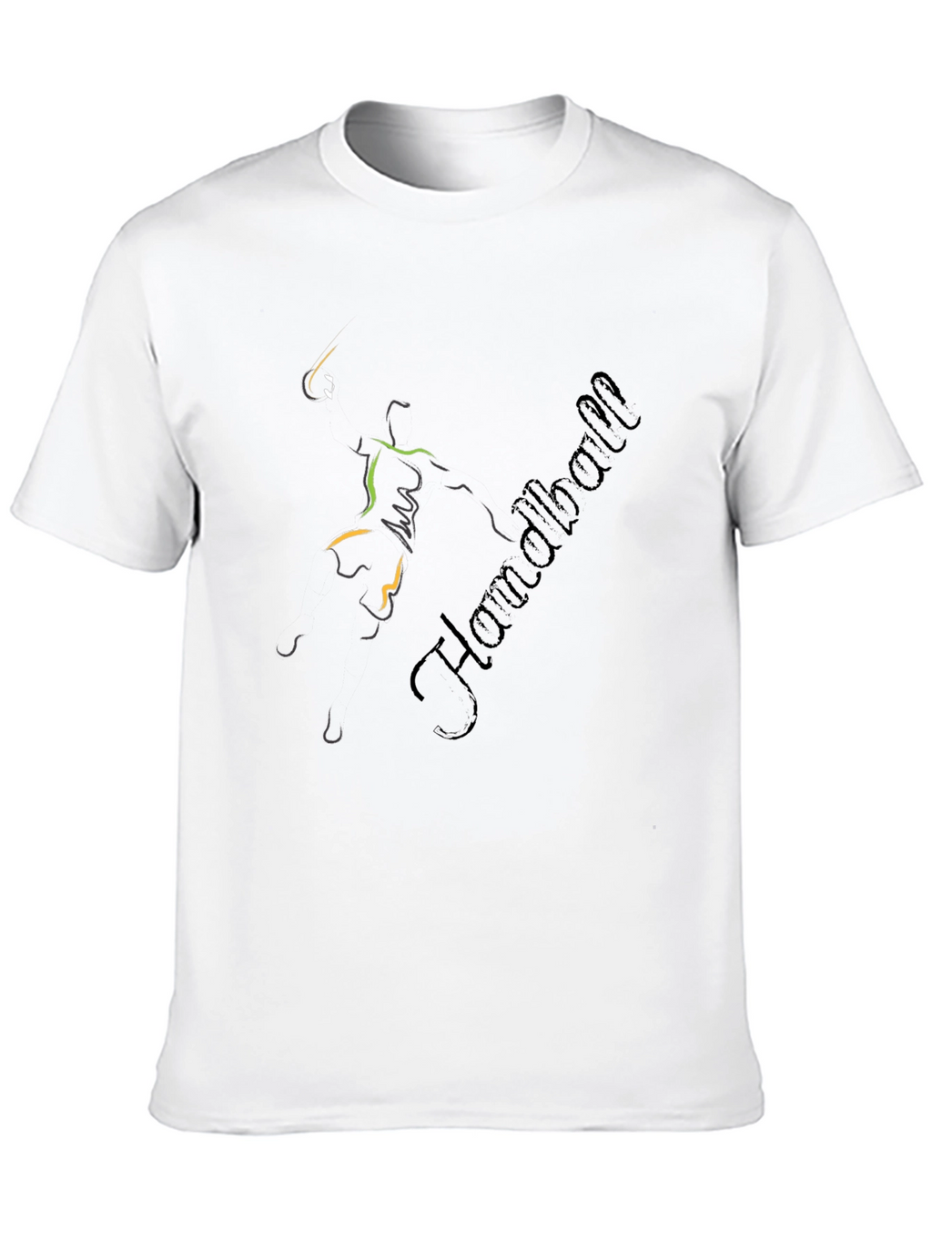 Handball Player Graphic T-Shirt - Sportswear Tee