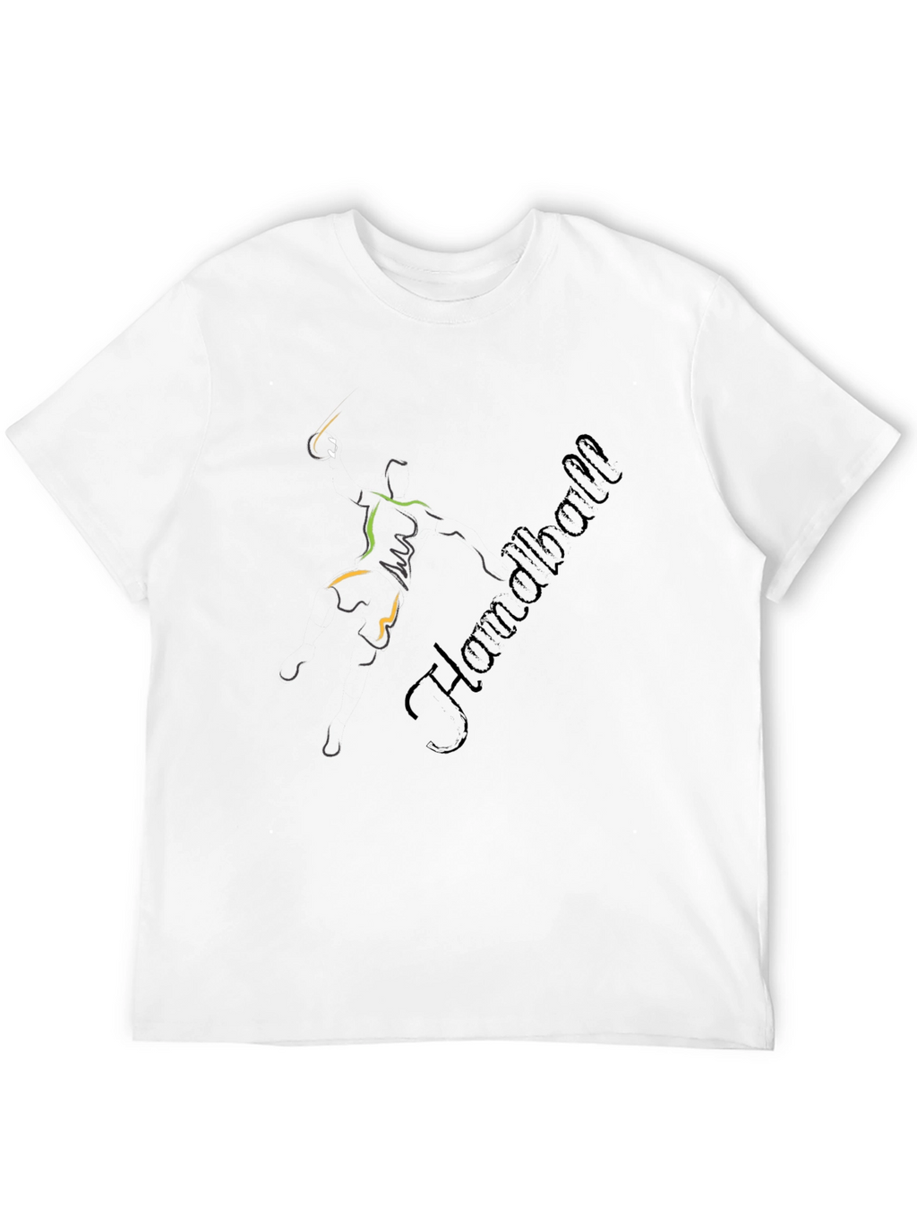Handball Player Graphic T-Shirt - Sportswear Tee