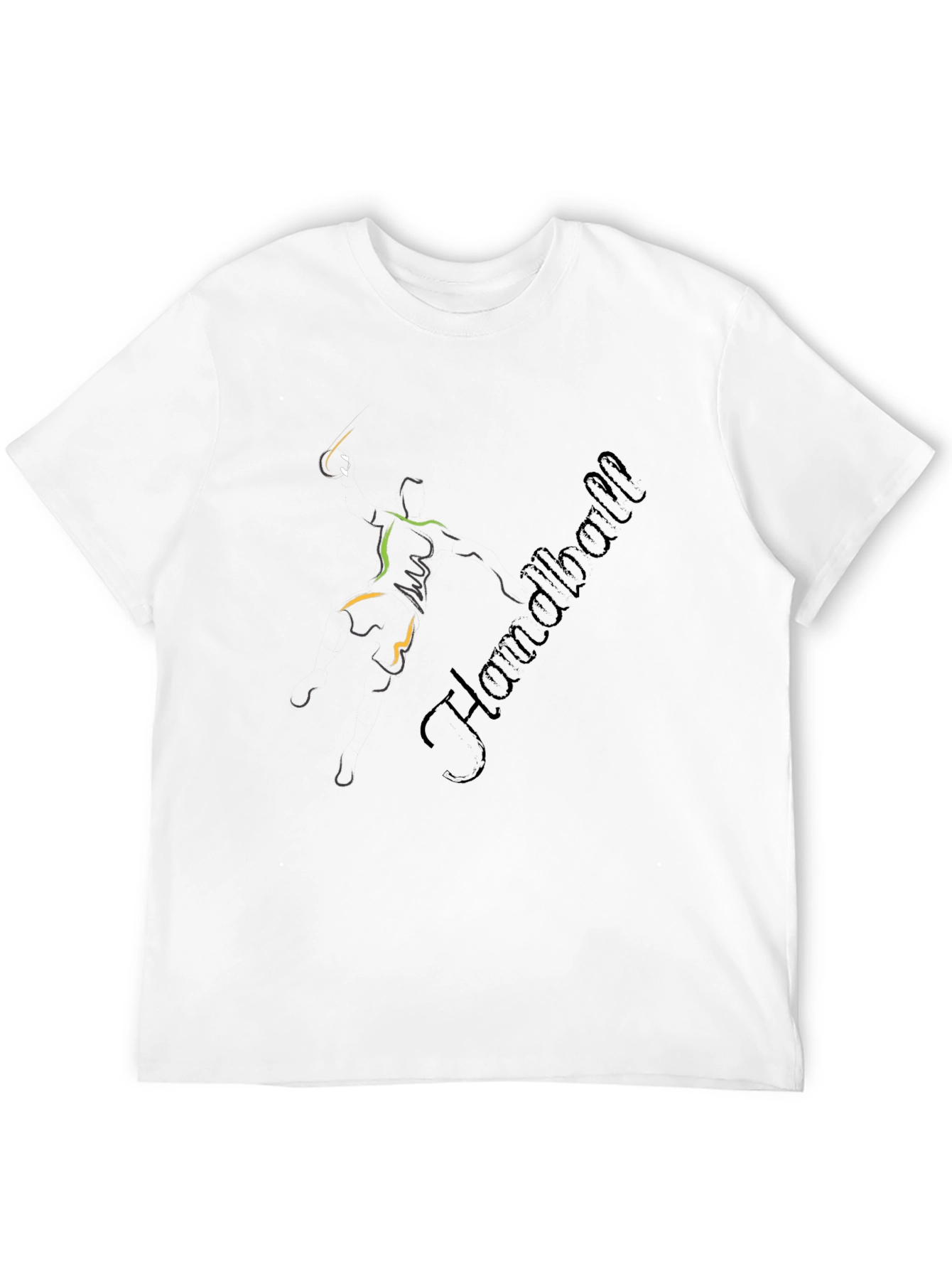 Handball Player Graphic T-Shirt - Sportswear Tee
