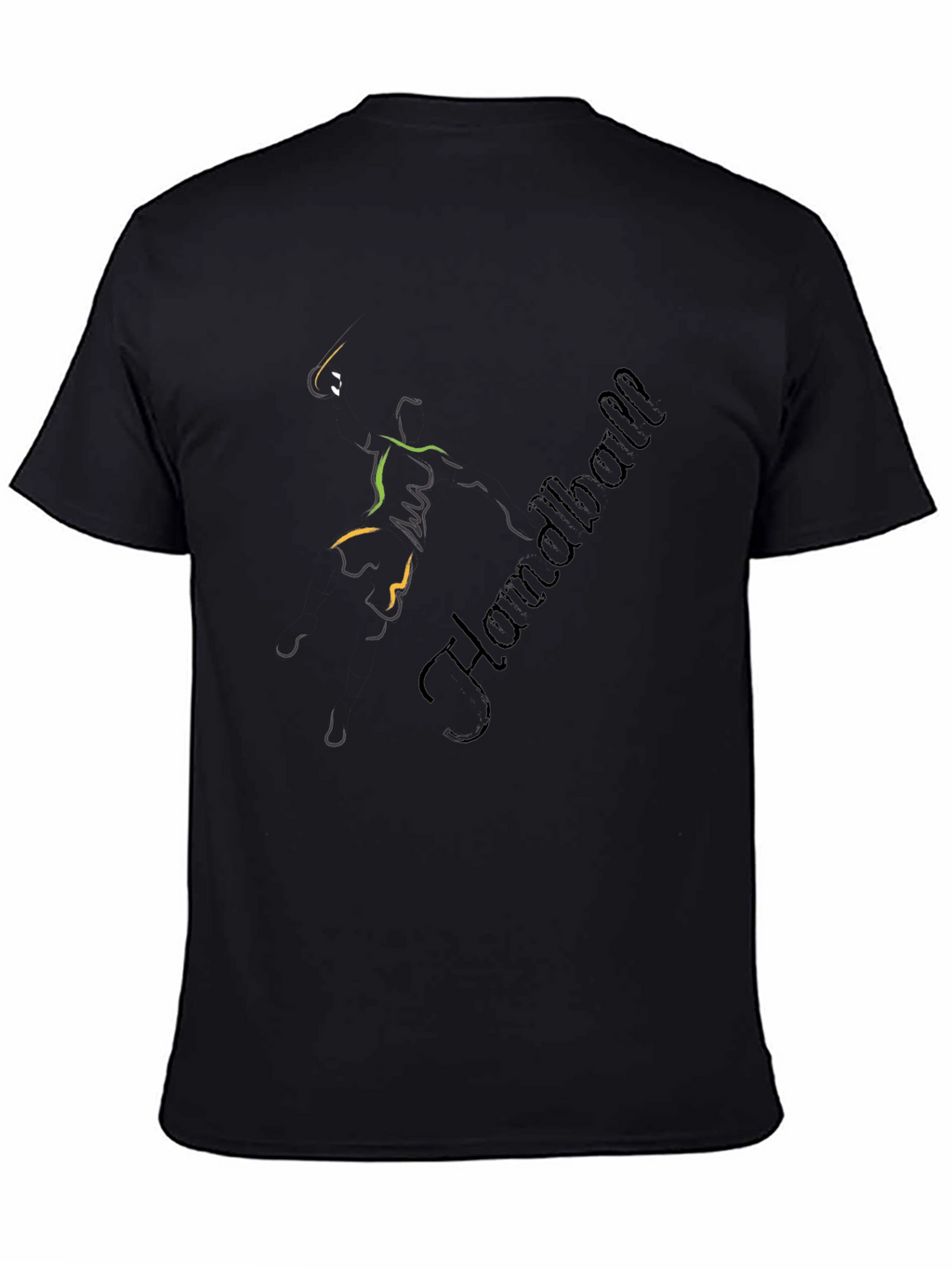 Handball Player Graphic T-Shirt - Sportswear Tee