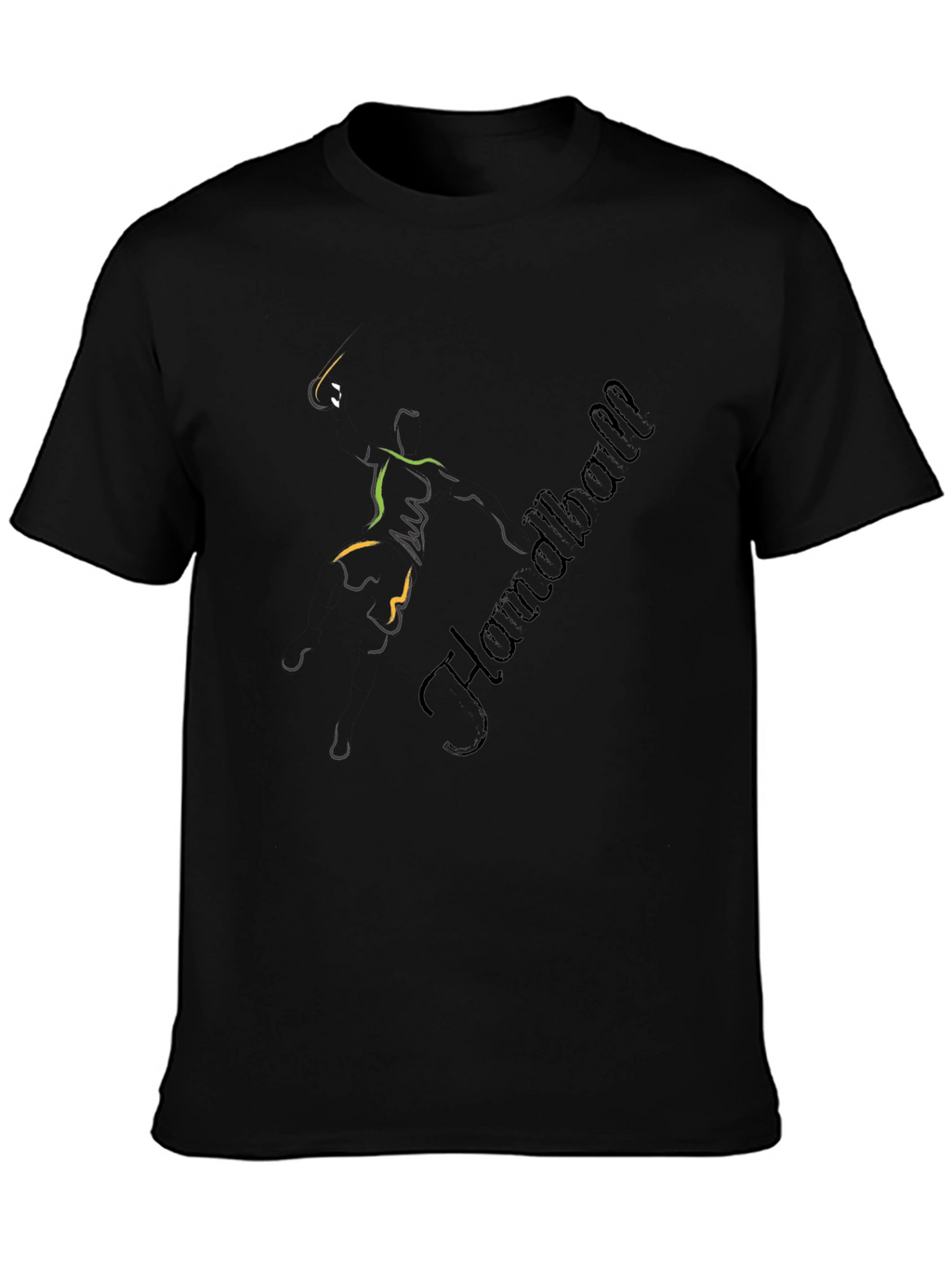 Handball Player Graphic T-Shirt - Sportswear Tee