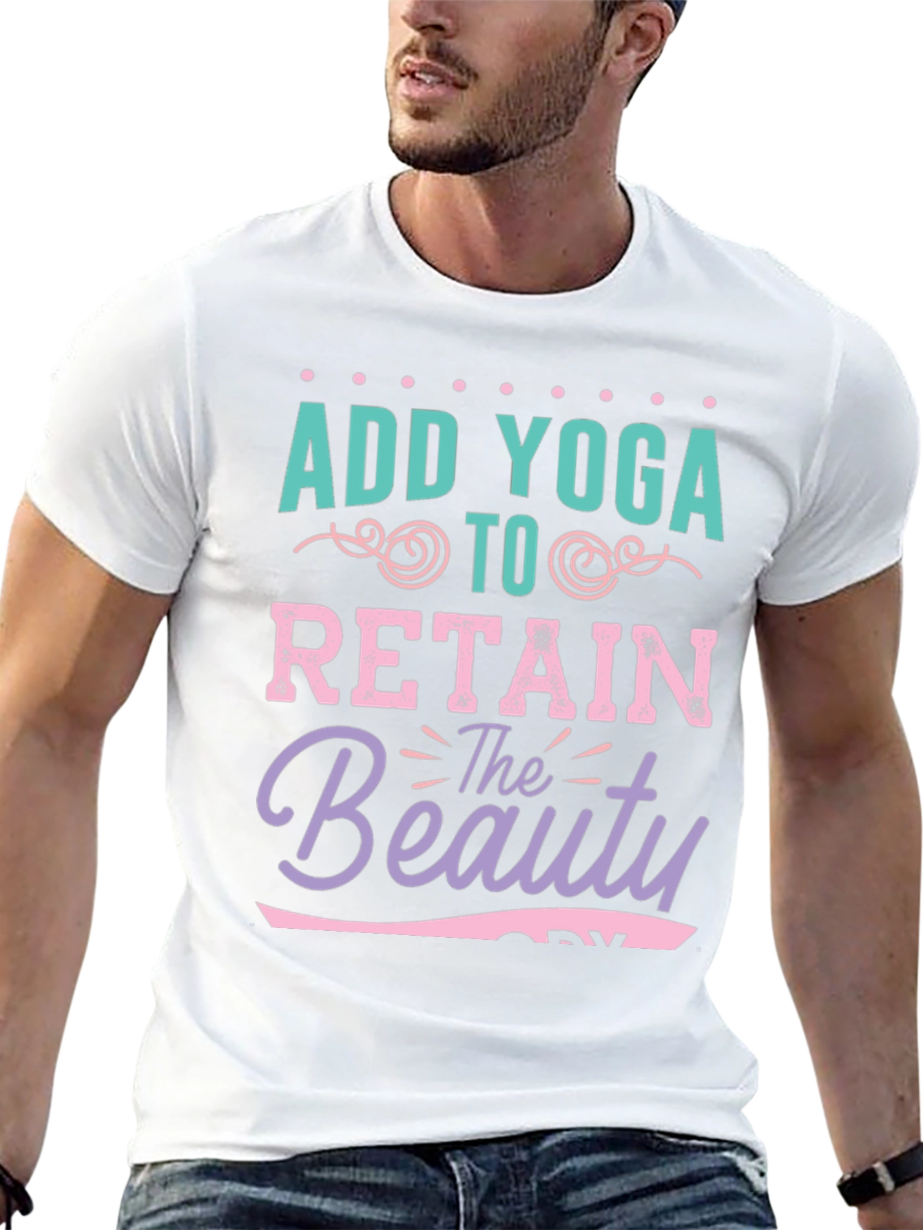 Add Yoga Retain Beauty Graphic T-Shirt
