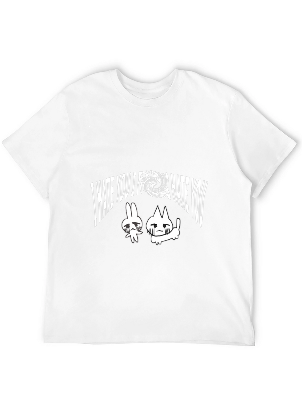 I Hate You Graphic Tee - Unisex Black T-Shirt