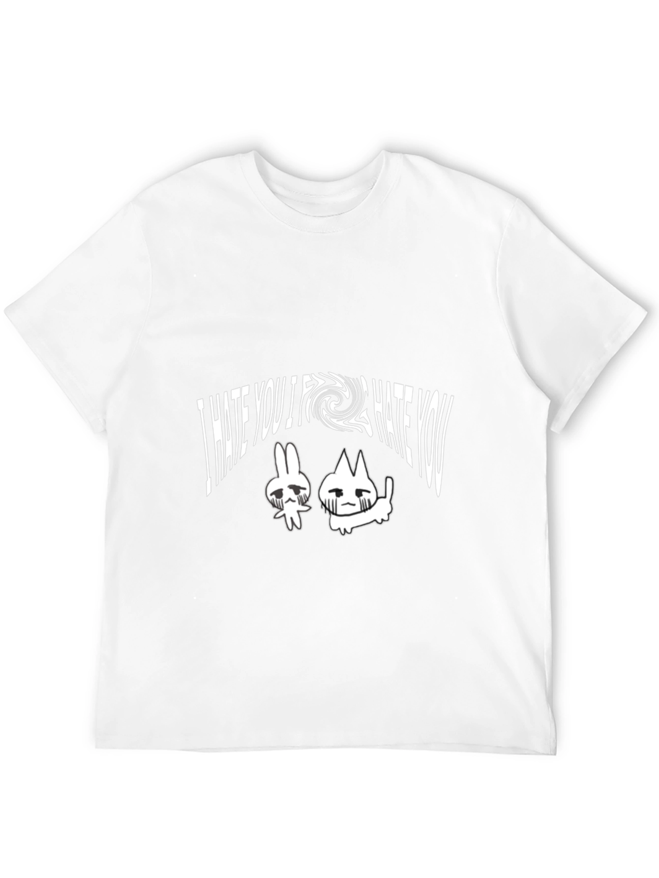 I Hate You Graphic Tee - Unisex Black T-Shirt