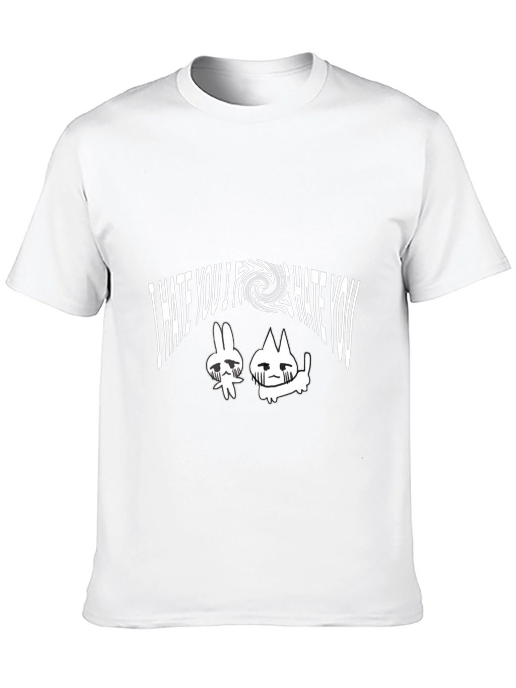I Hate You Graphic Tee - Unisex Black T-Shirt