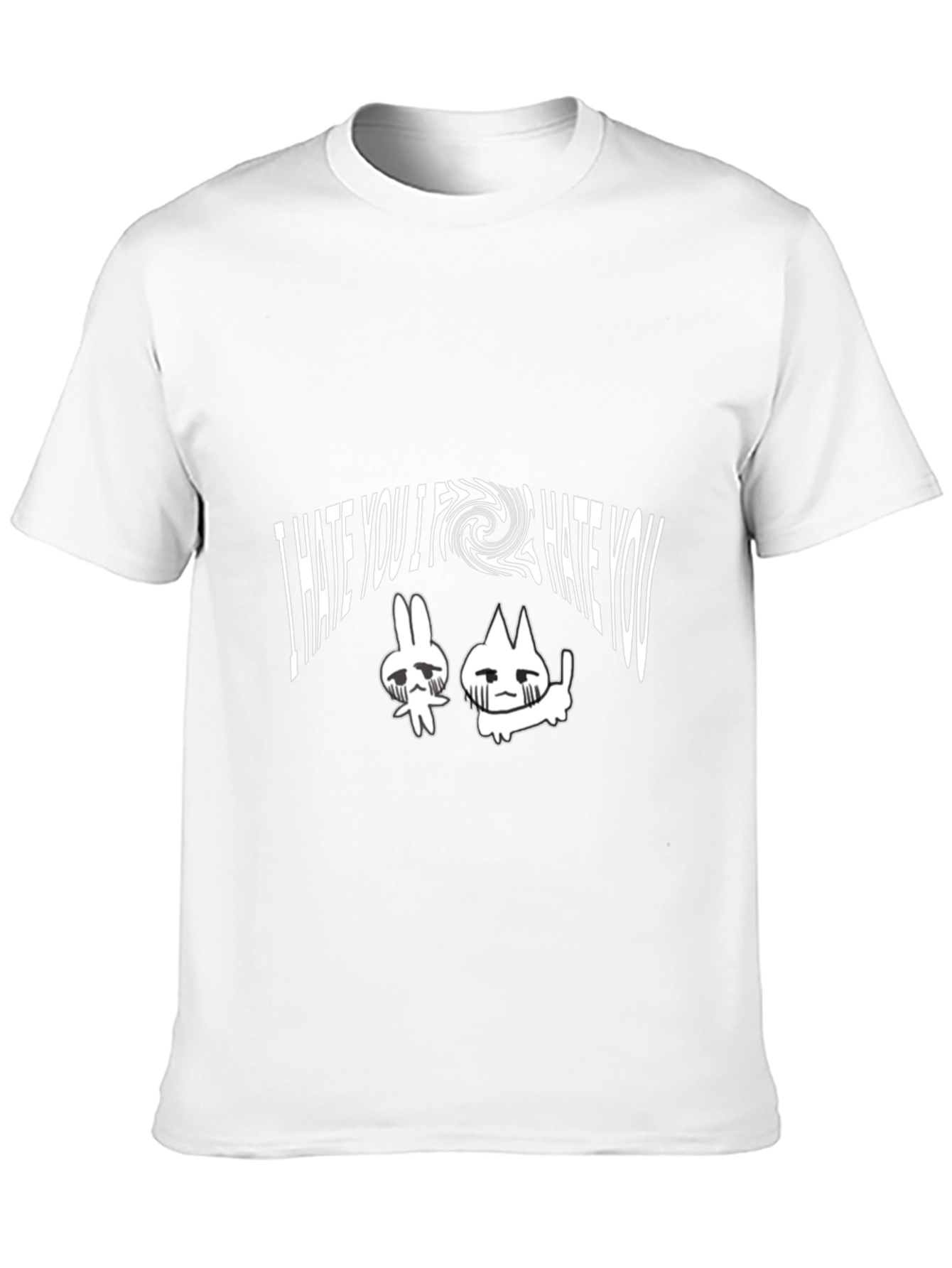 I Hate You Graphic Tee - Unisex Black T-Shirt