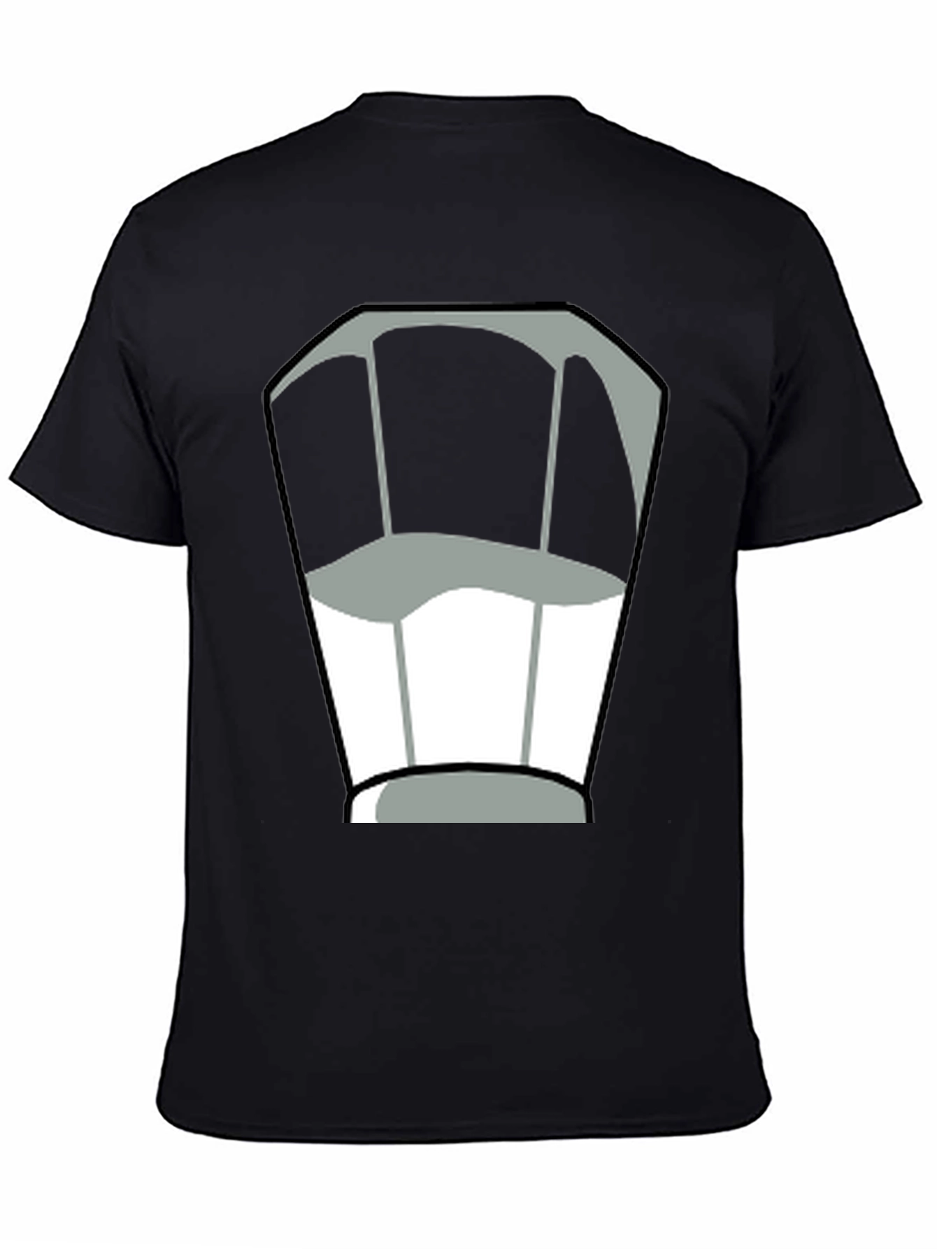 Chef Hat Graphic Tee - Black Cotton T-Shirt