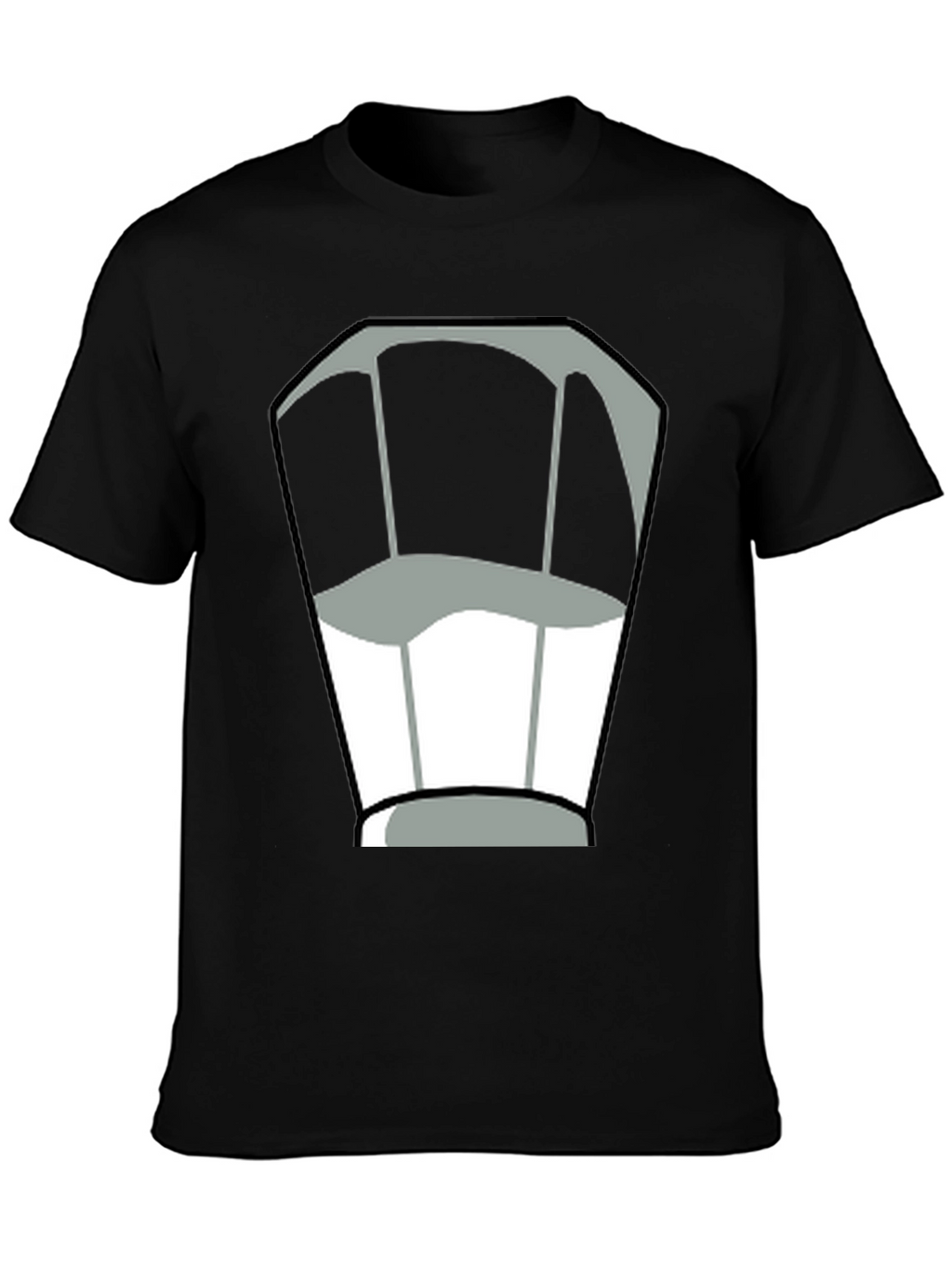 Chef Hat Graphic Tee - Black Cotton T-Shirt