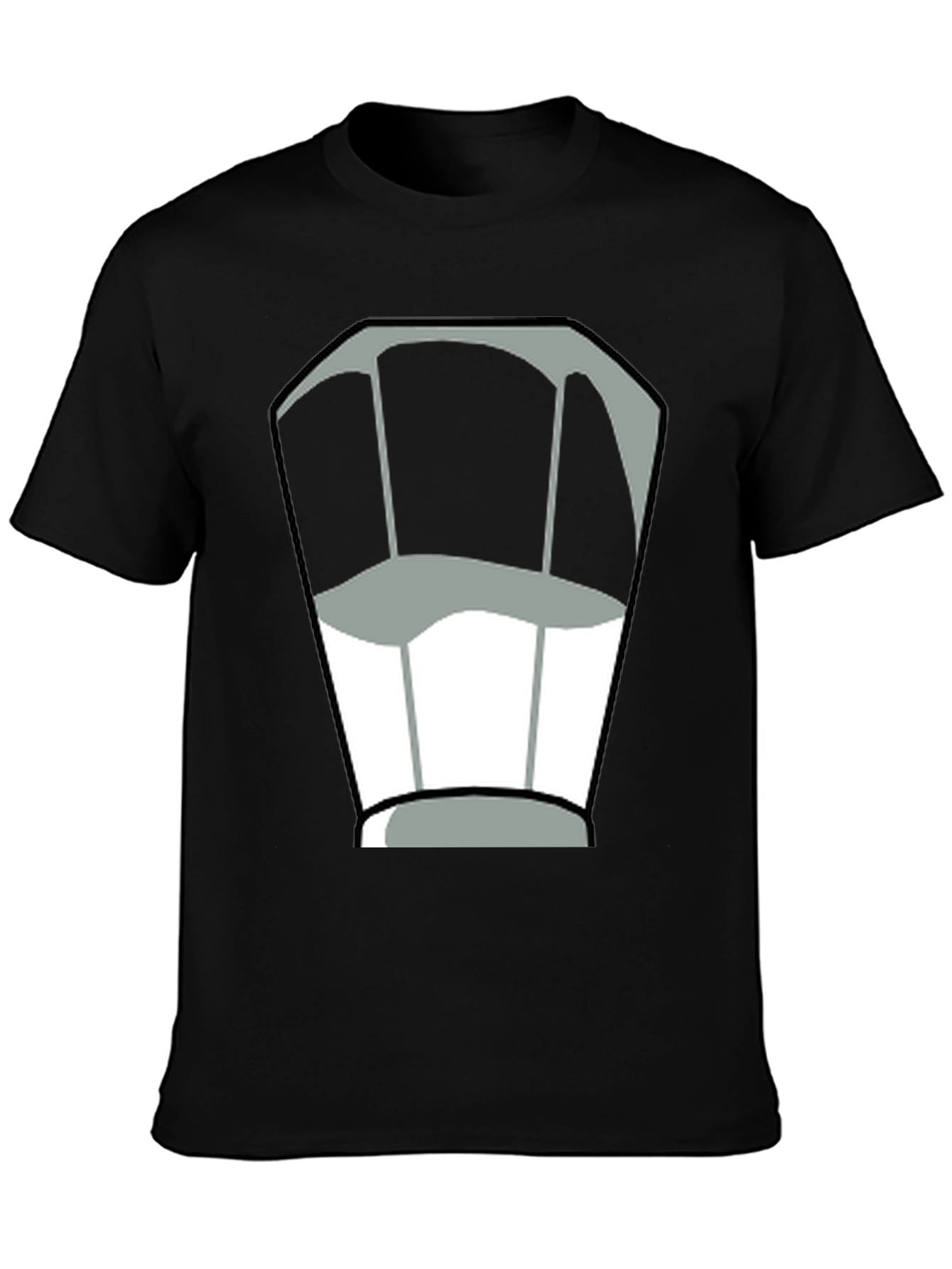 Chef Hat Graphic Tee - Black Cotton T-Shirt