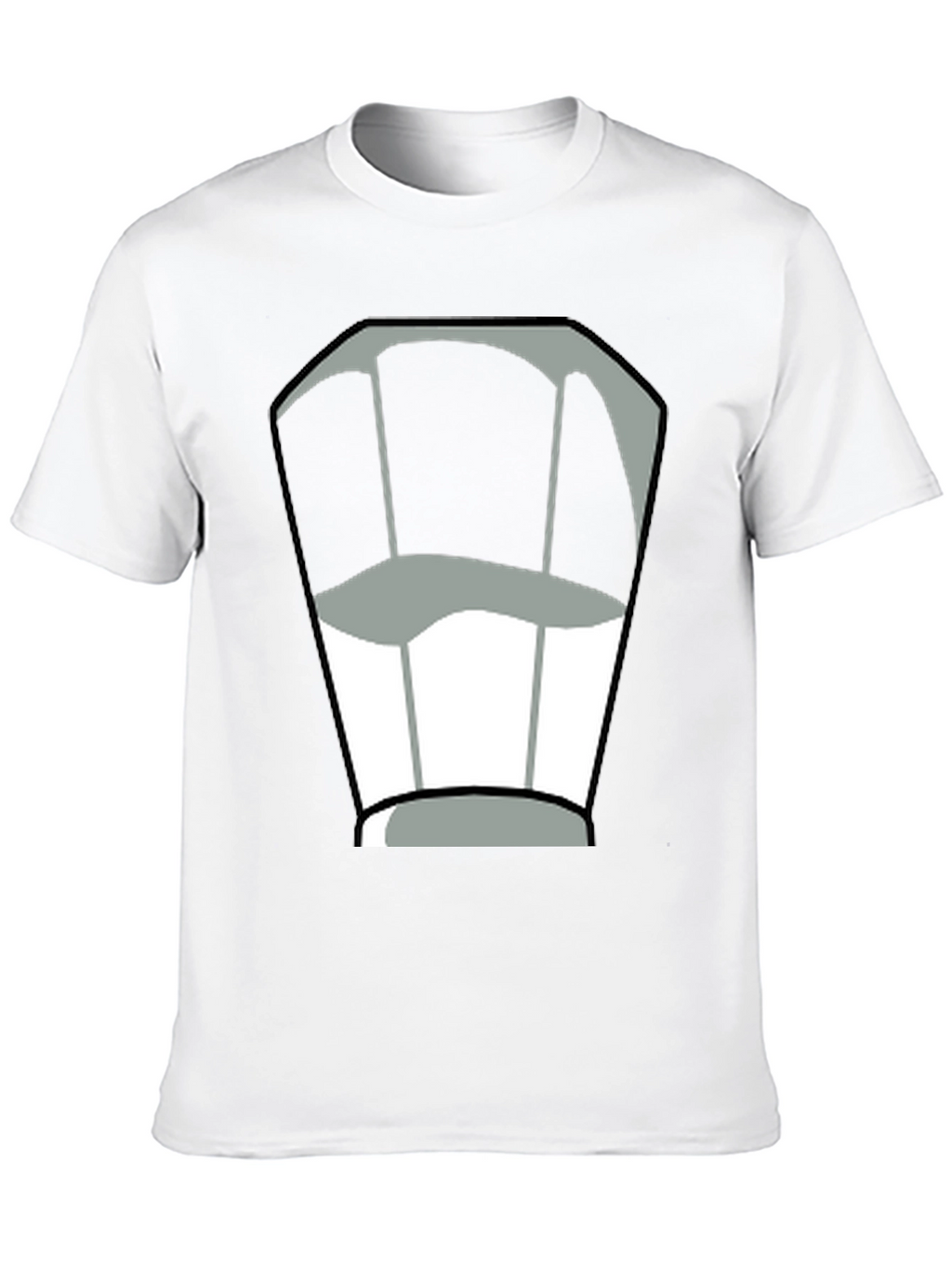 Chef Hat Graphic Tee - Black Cotton T-Shirt