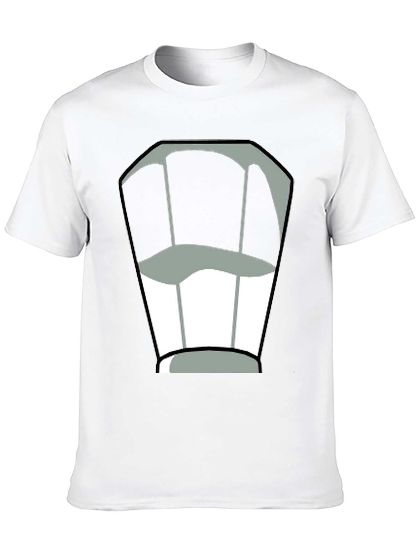 Chef Hat Graphic Tee - Black Cotton T-Shirt