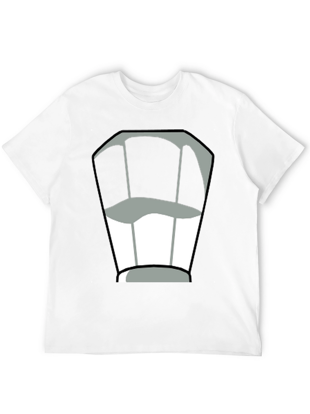 Chef Hat Graphic Tee - Black Cotton T-Shirt