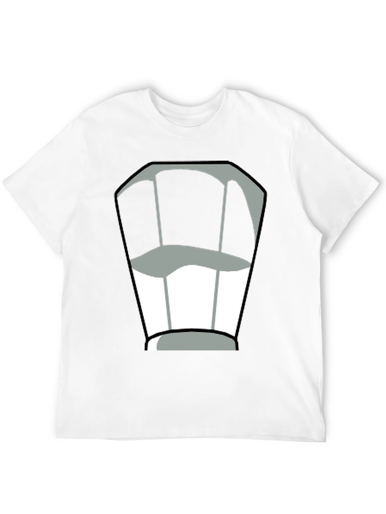 Chef Hat Graphic Tee - Black Cotton T-Shirt