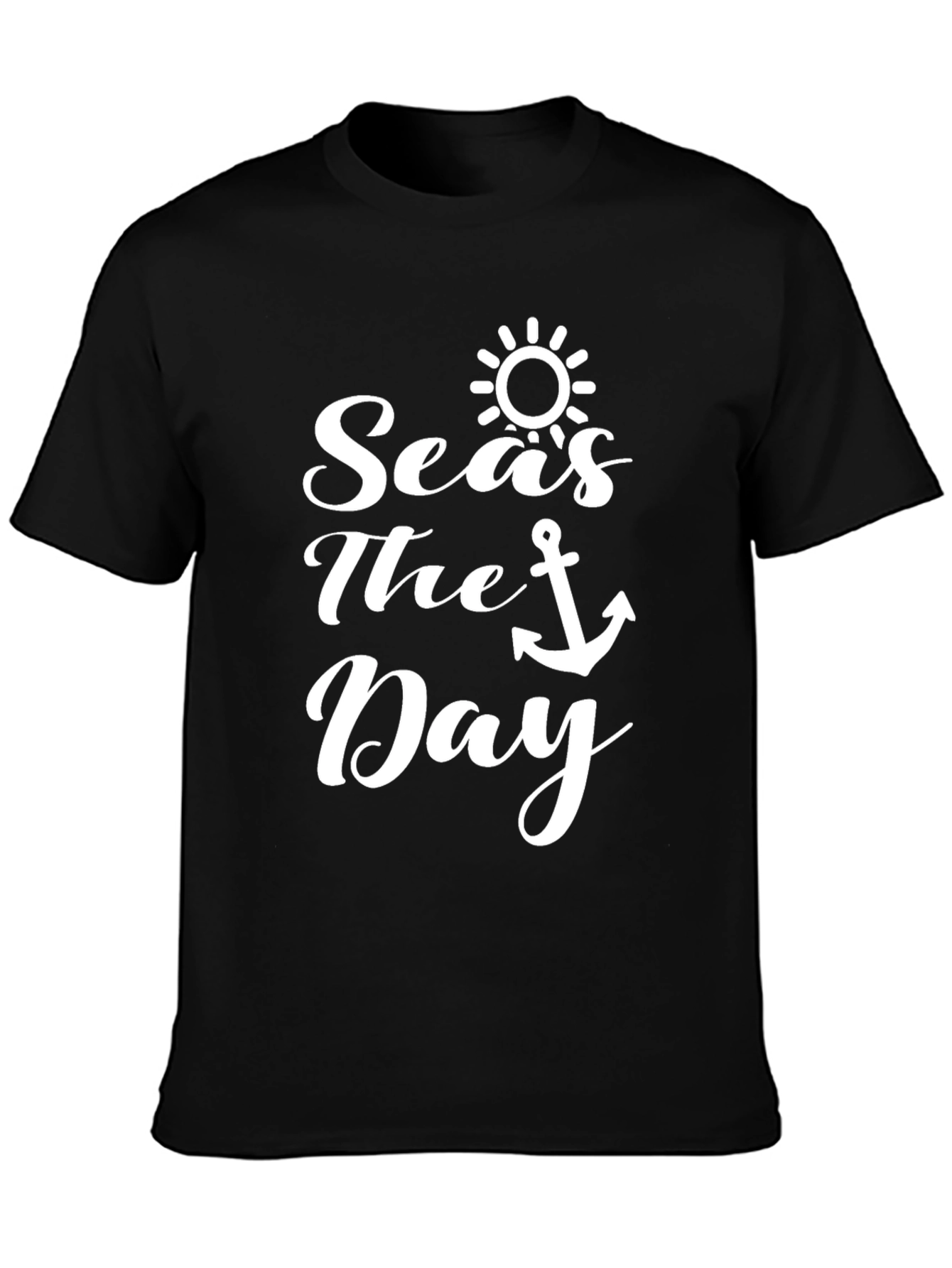 Seas The Day Graphic T-Shirt - Summer Nautical Theme