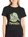 Chinchillin T-Shirt - Relaxed Cartoon Chinchilla Design