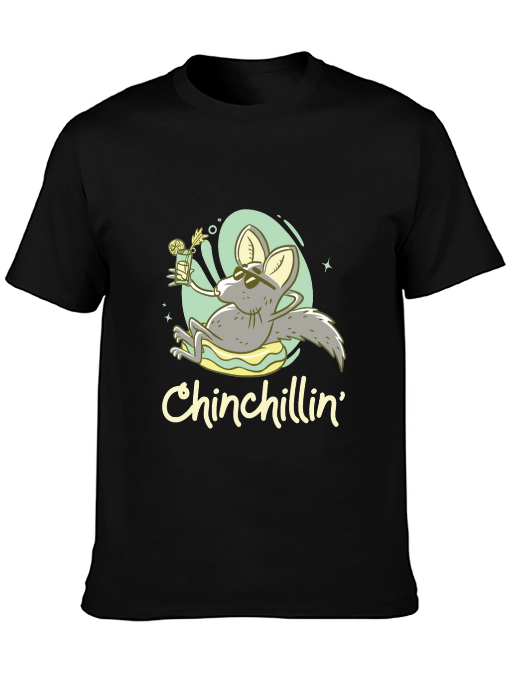 Chinchillin T-Shirt - Relaxed Cartoon Chinchilla Design