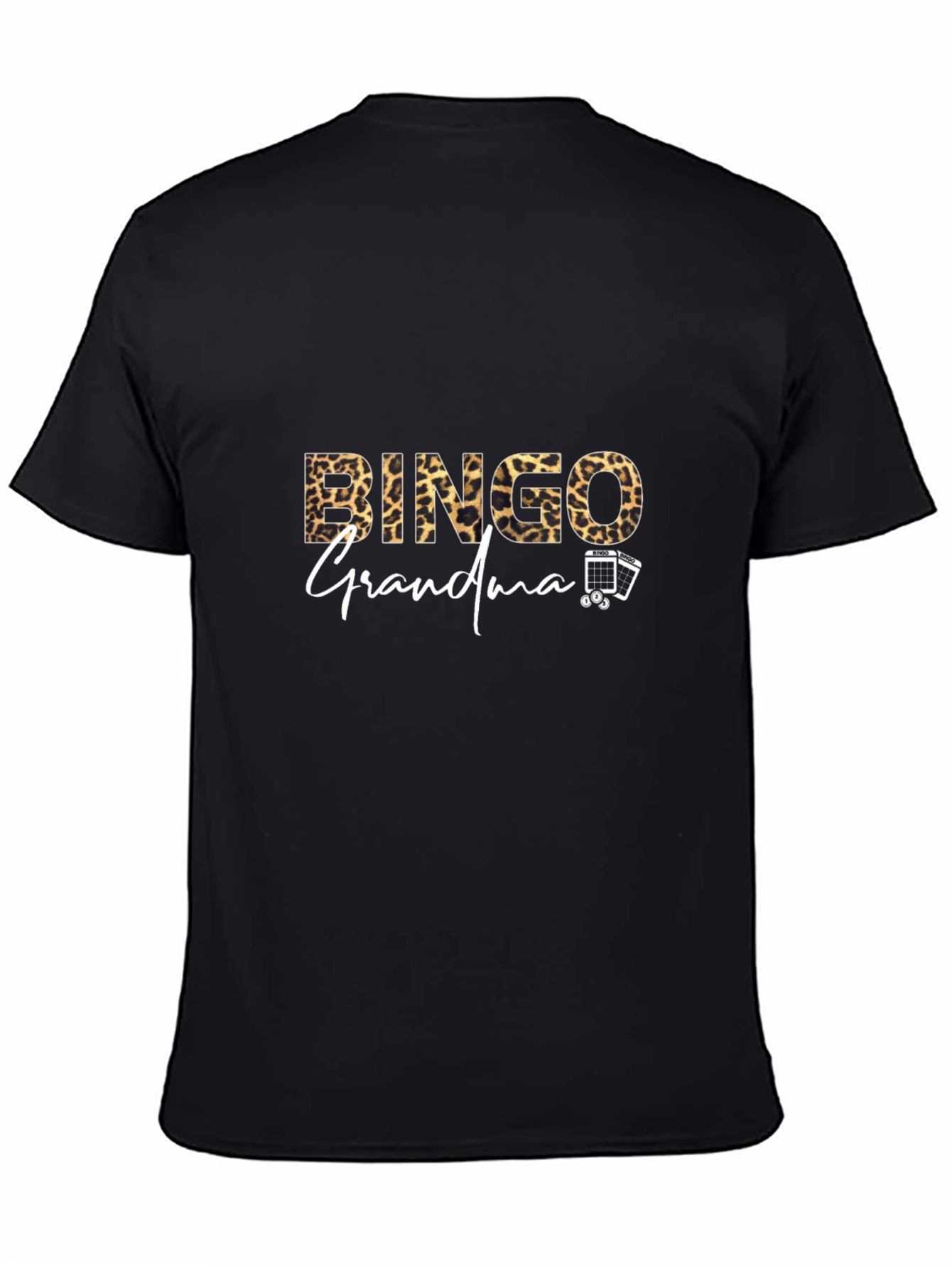 Bingo Grandma Leopard Print T-Shirt