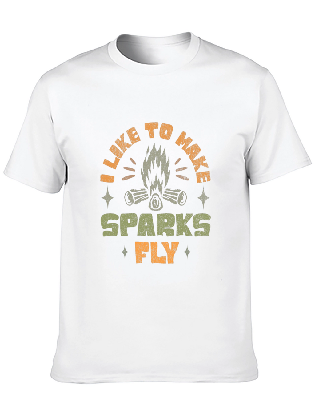Campfire Sparks Graphic T-Shirt - Black