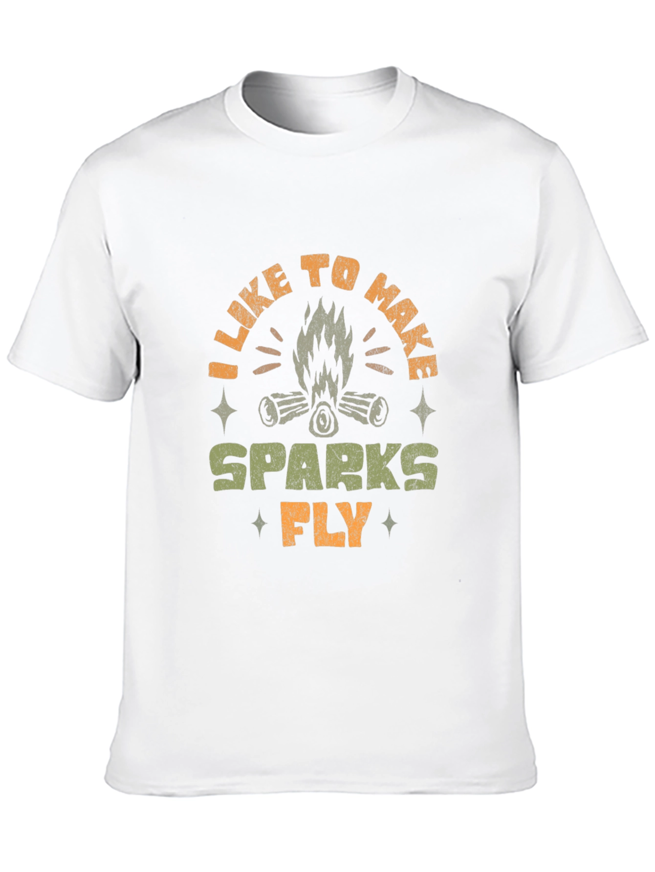 Campfire Sparks Graphic T-Shirt - Black