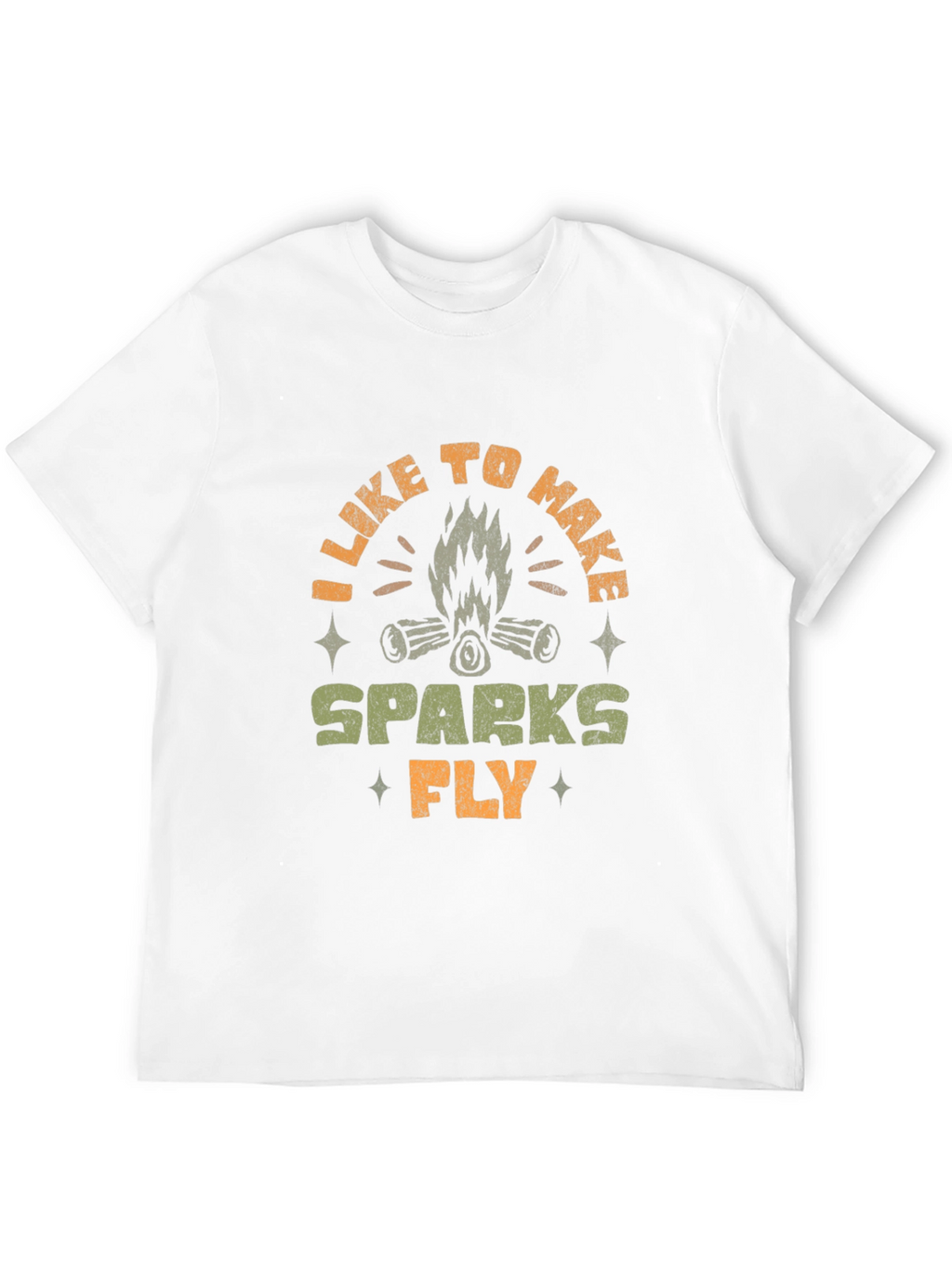 Campfire Sparks Graphic T-Shirt - Black