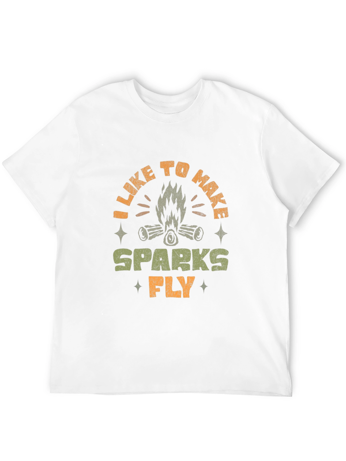 Campfire Sparks Graphic T-Shirt - Black