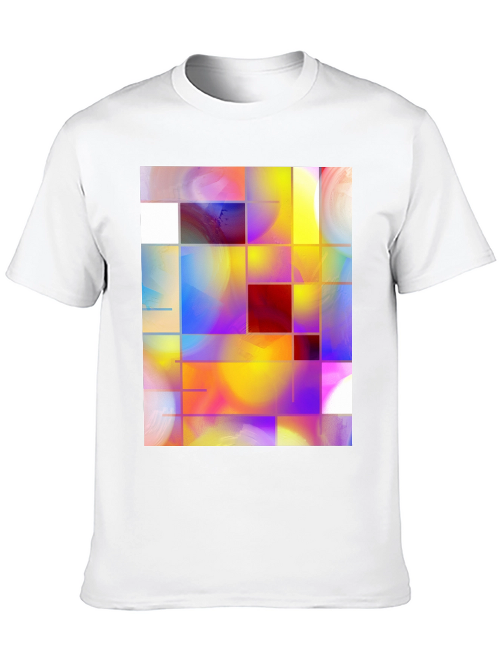Abstract Grid Art Graphic Tee
