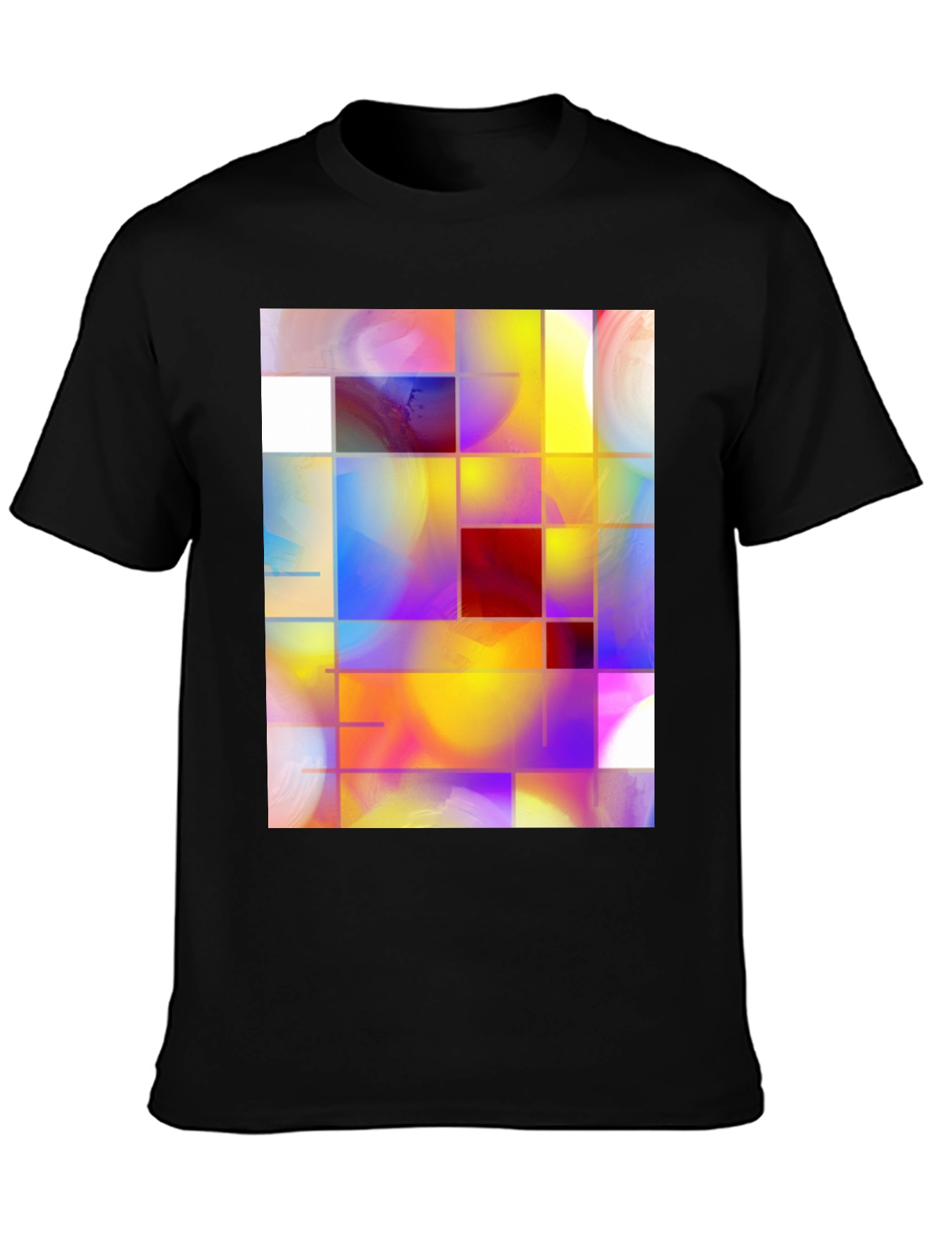 Abstract Grid Art Graphic Tee