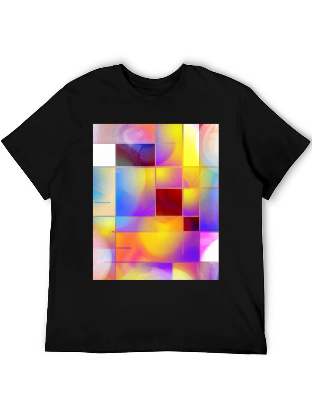 Abstract Grid Art Graphic Tee