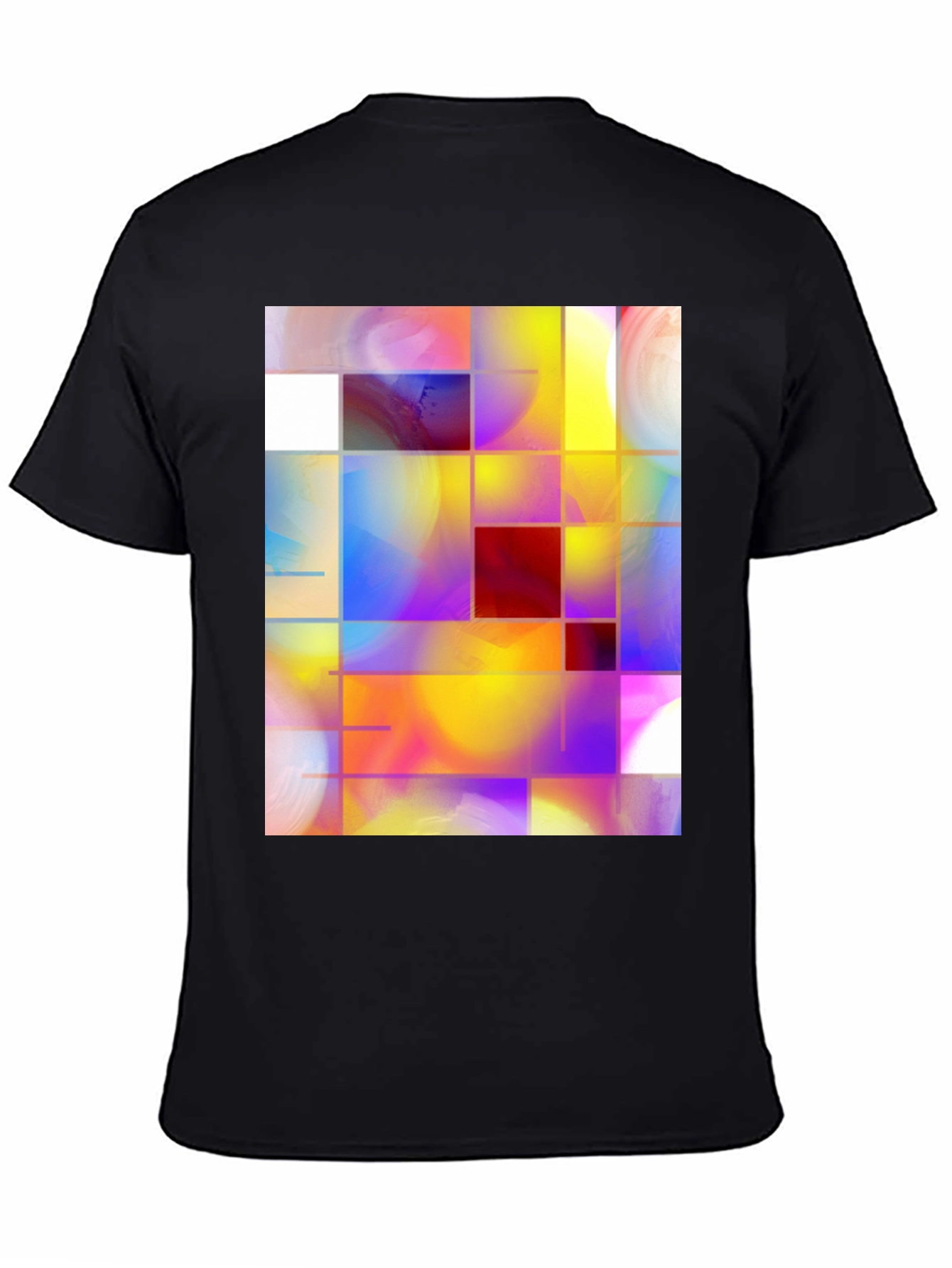 Abstract Grid Art Graphic Tee