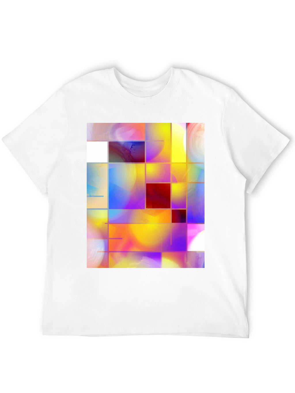 Abstract Grid Art Graphic Tee
