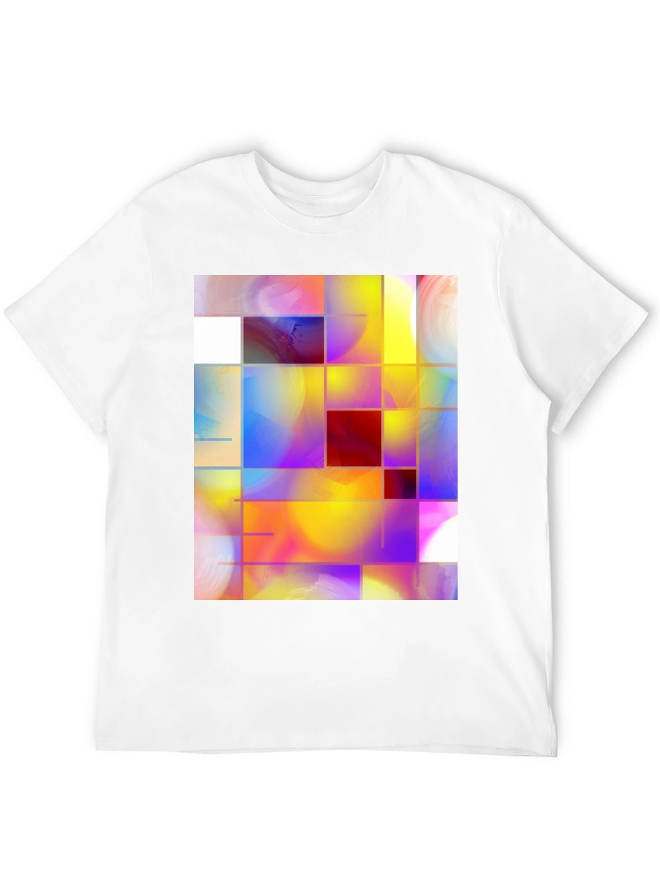 Abstract Grid Art Graphic Tee