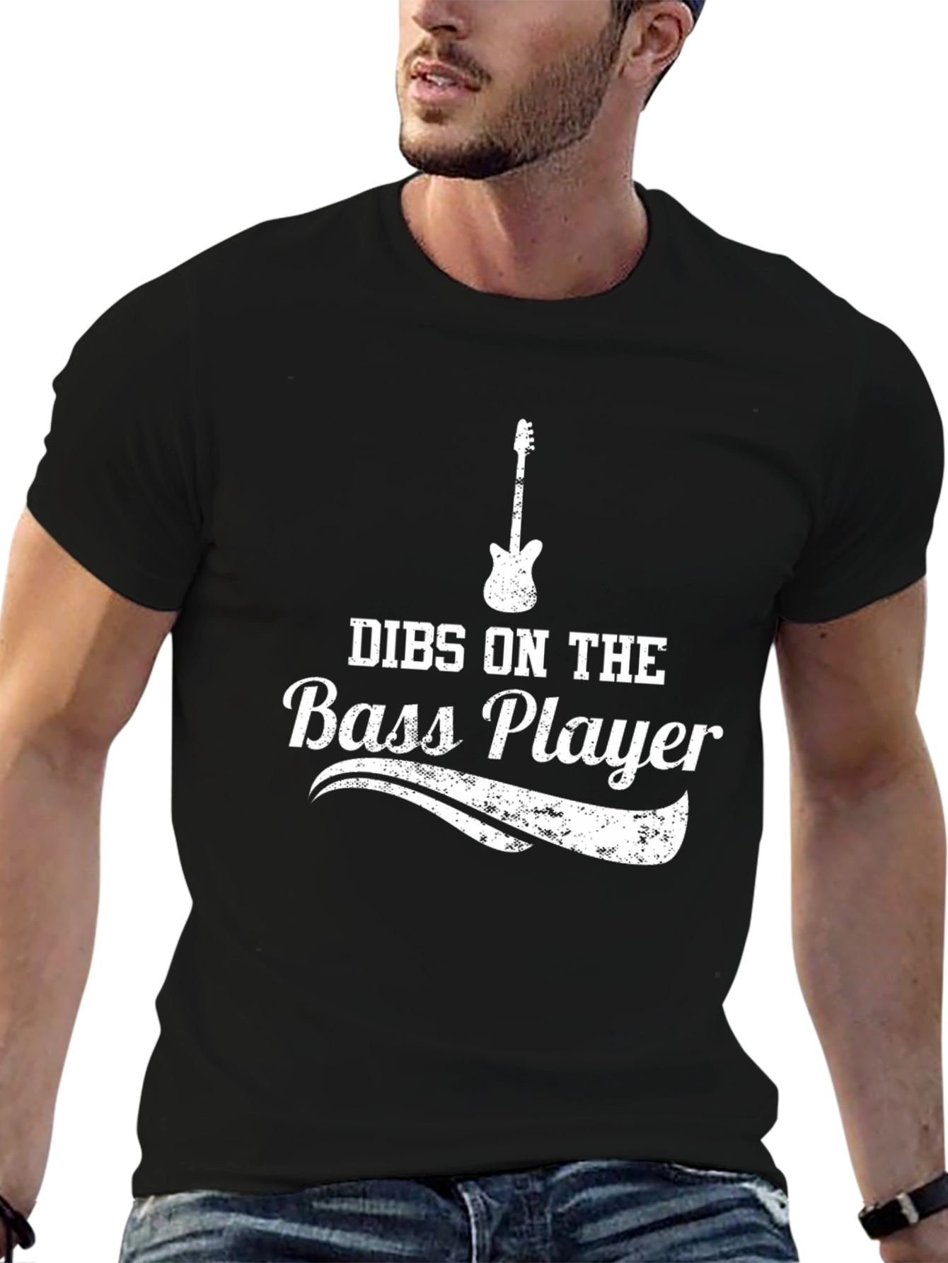 Dibs on the Bass Player Black T-Shirt