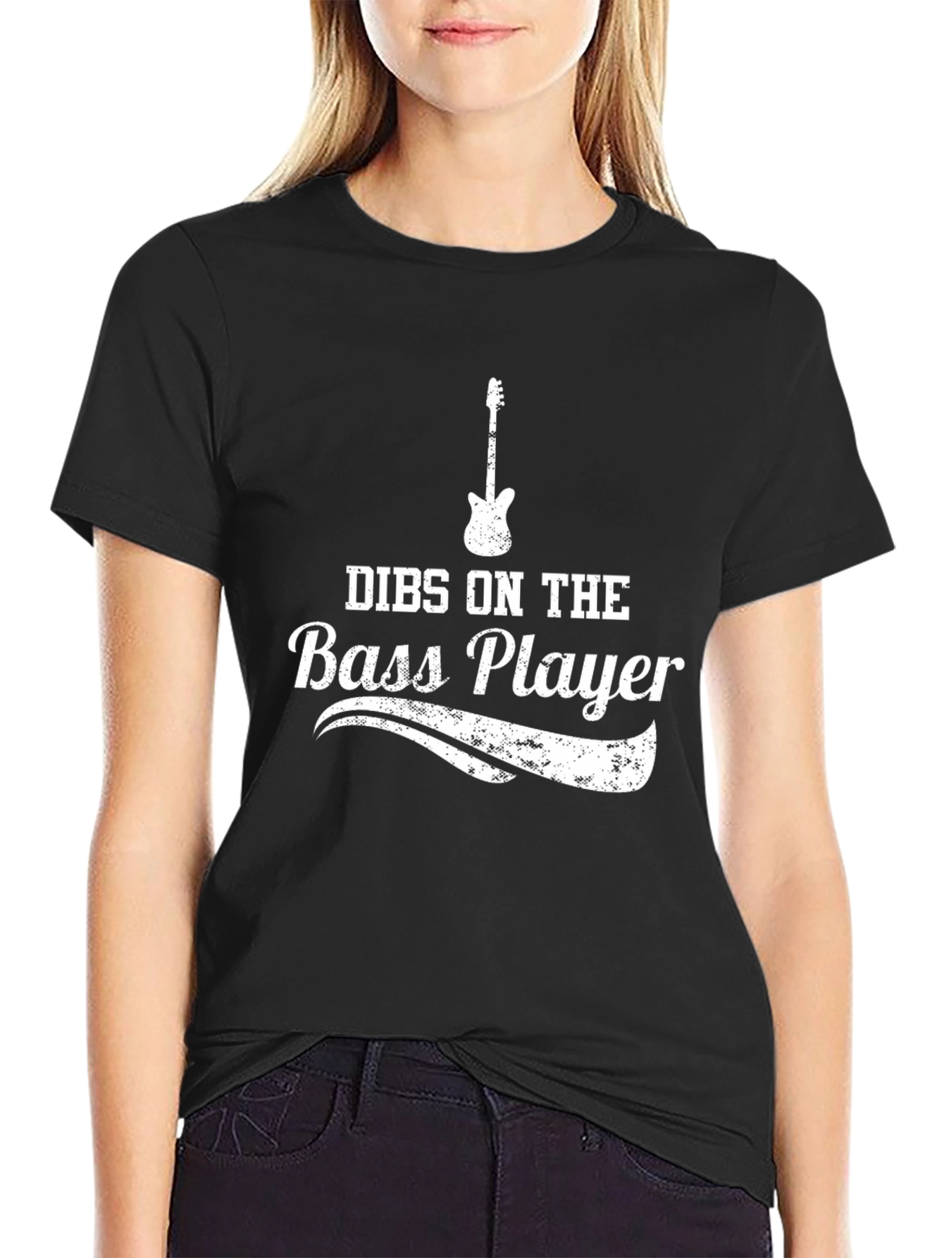 Dibs on the Bass Player Black T-Shirt
