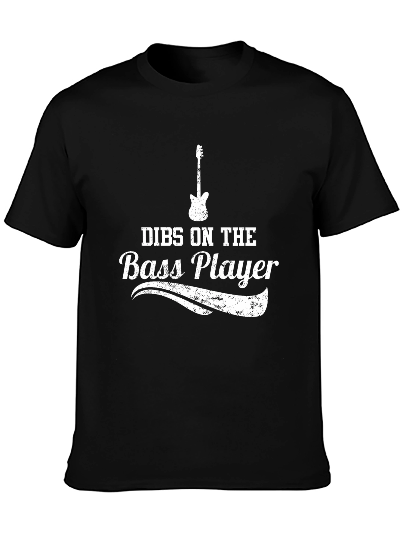 Dibs on the Bass Player Black T-Shirt