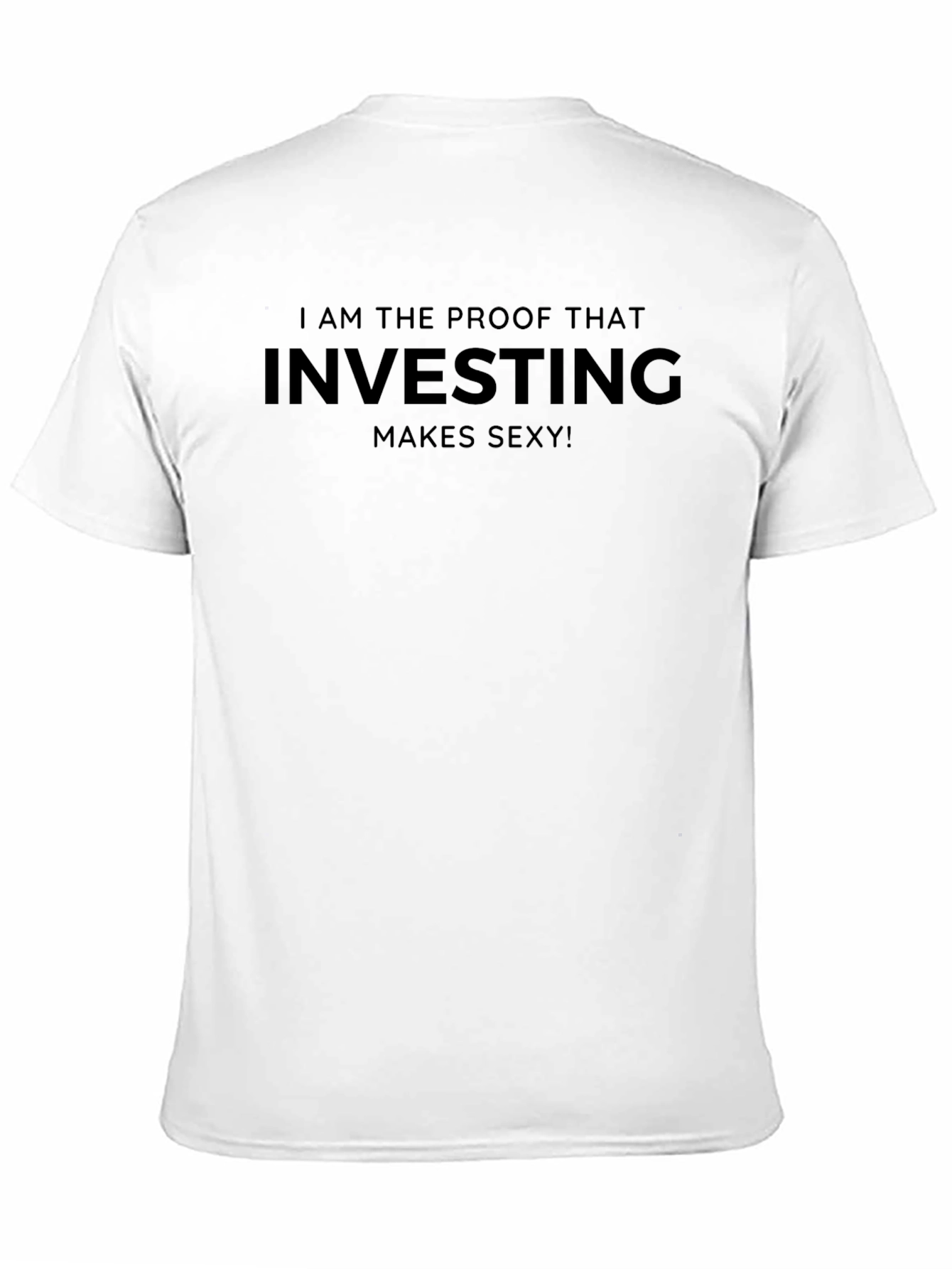 Investing Makes Sexy T-Shirt | Mens Black Tee
