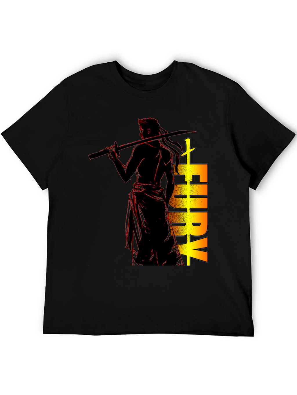 Fury Graphic Print Tee - Black